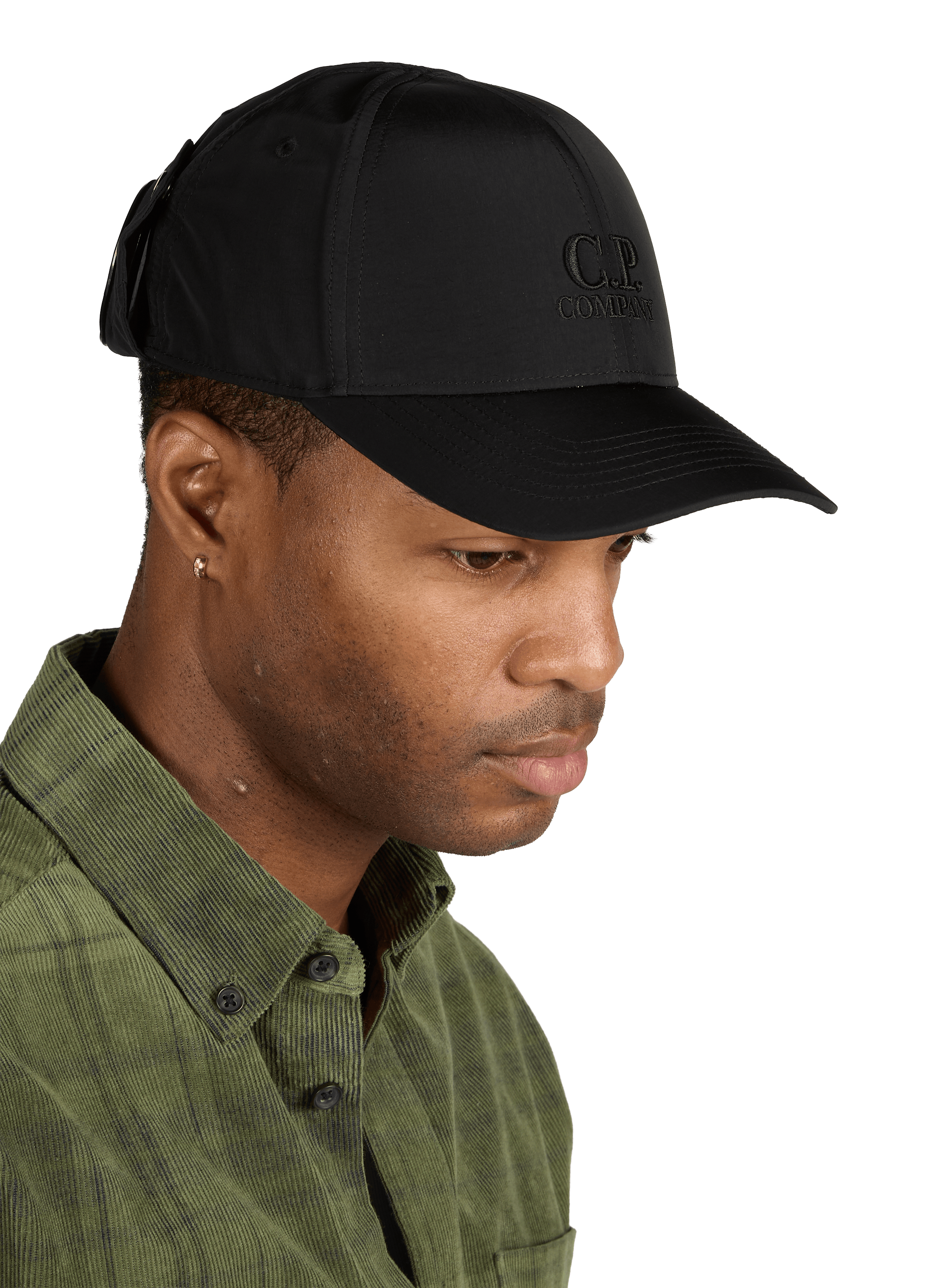 Cap with Goggle Lenses CP COMPANY Black