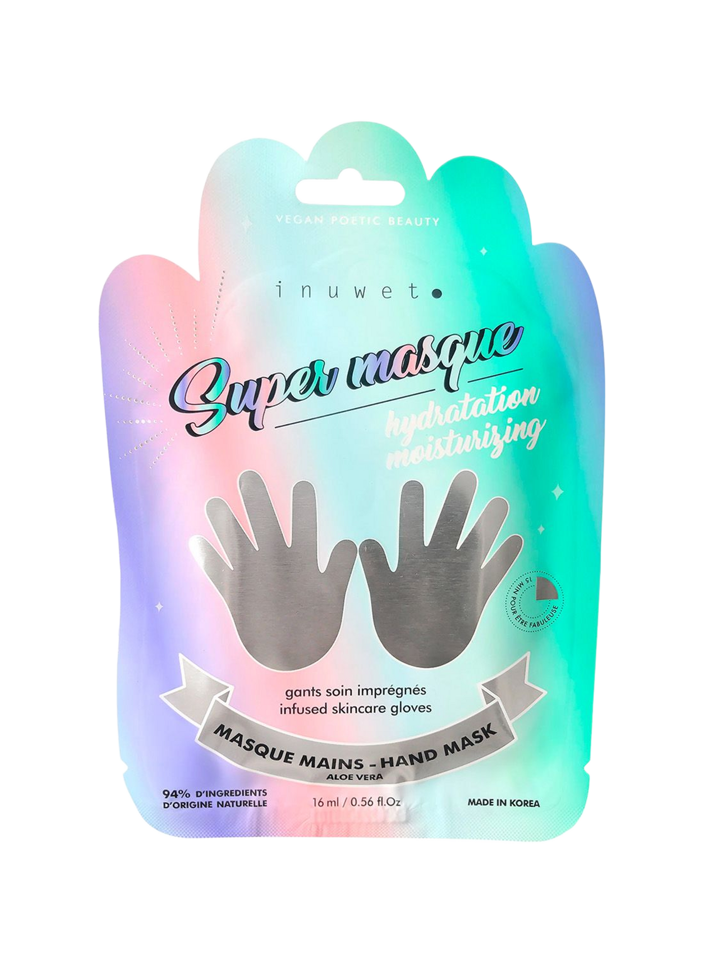 Masque hydratant mains INUWET No color