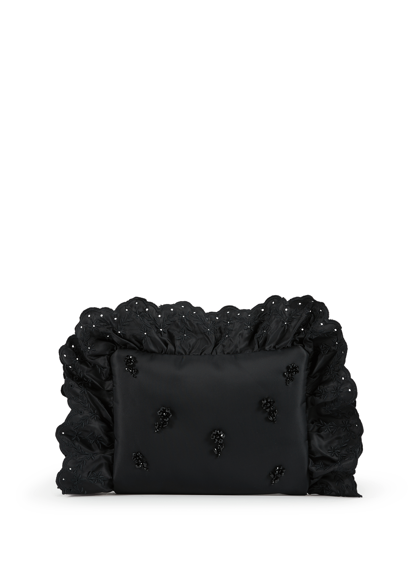 Pochette à taie d'oreiller dentelle SIMONE ROCHA Noir