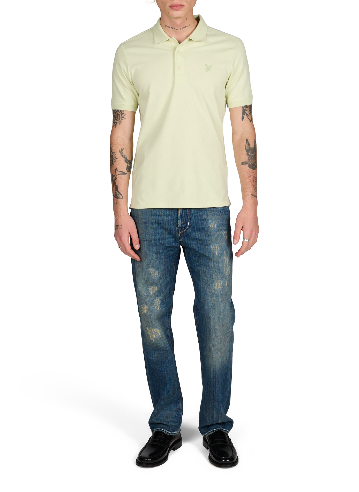 Polo shirt with logo LYLE & SCOTT Green