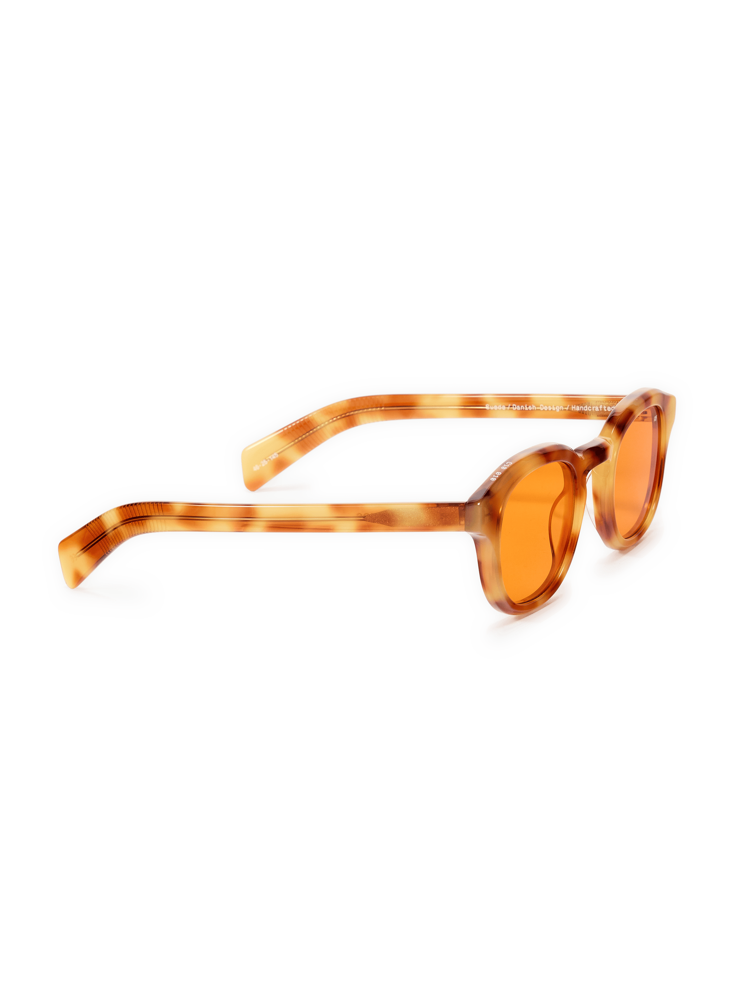 Lunettes de soleil rondes en acétate AY STUDIOS Jaune