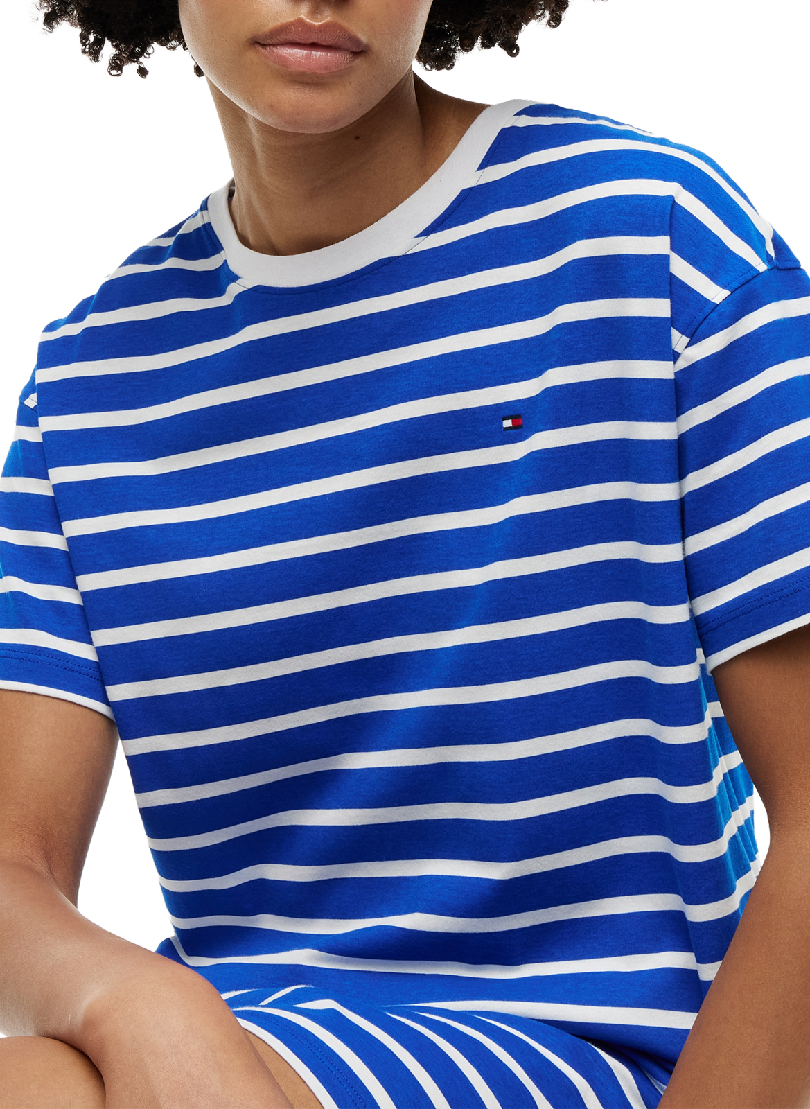 Nachthemd aus Baumwolle TOMMY HILFIGER Blau