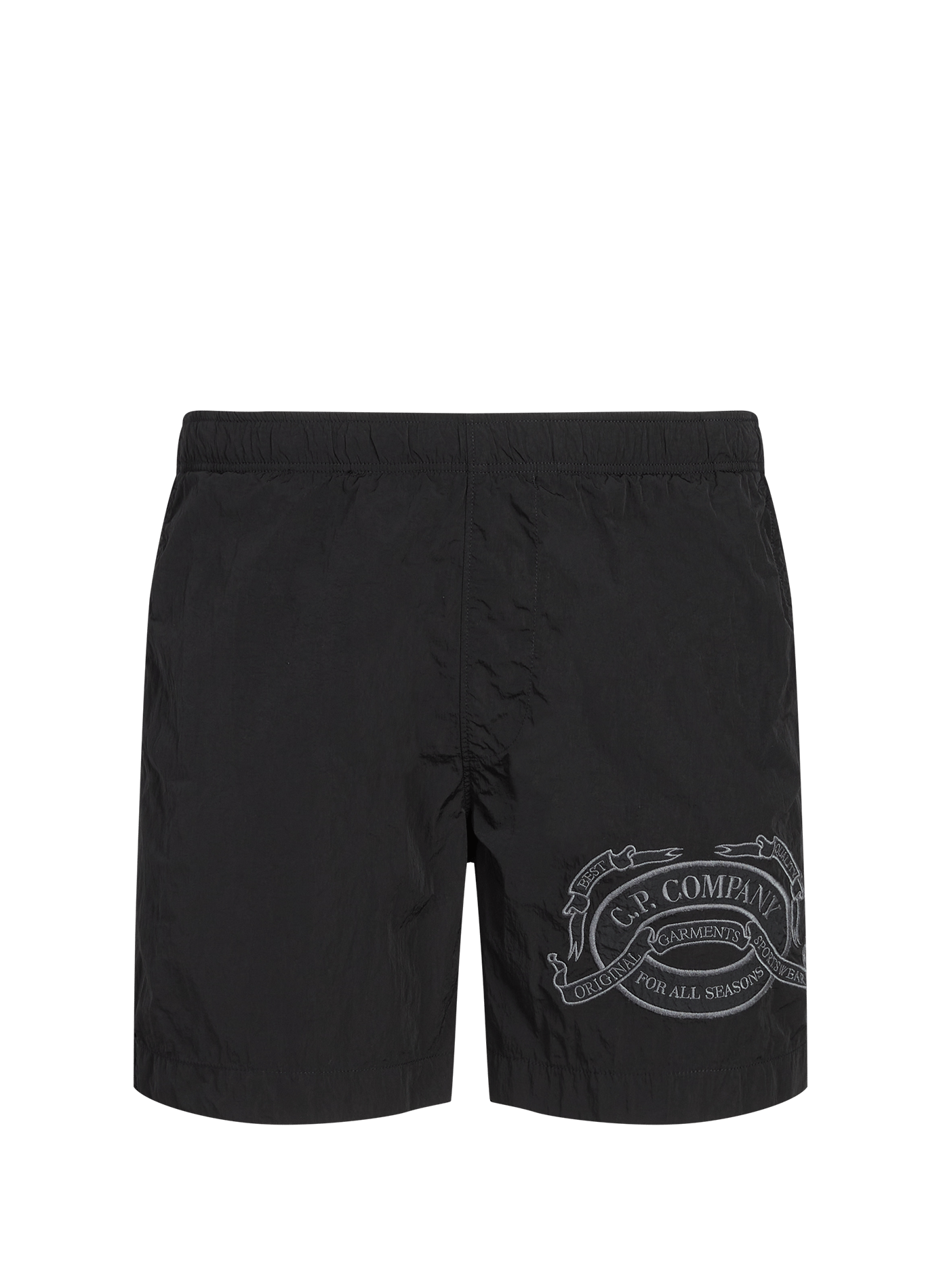 Short de bain brodé CP COMPANY Noir