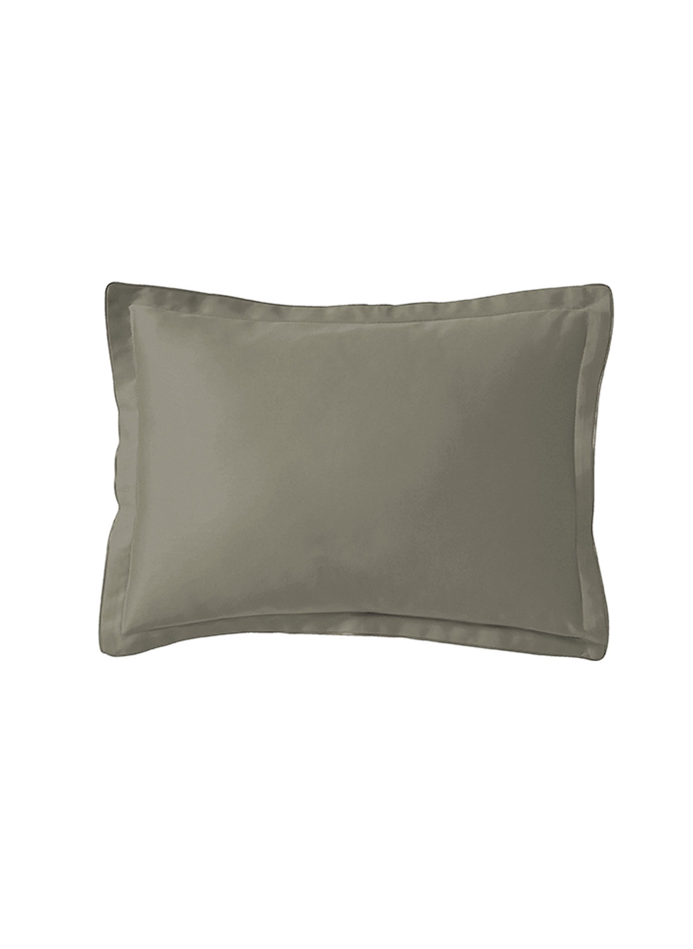 Taie d'oreiller unie en satin de coton bio, teophile ALEXANDRE TURPAULT Vert