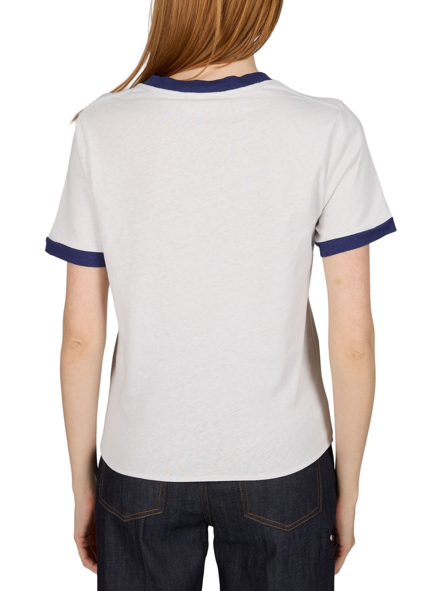 Cotton and linen T-shirt A.P.C. Beige
