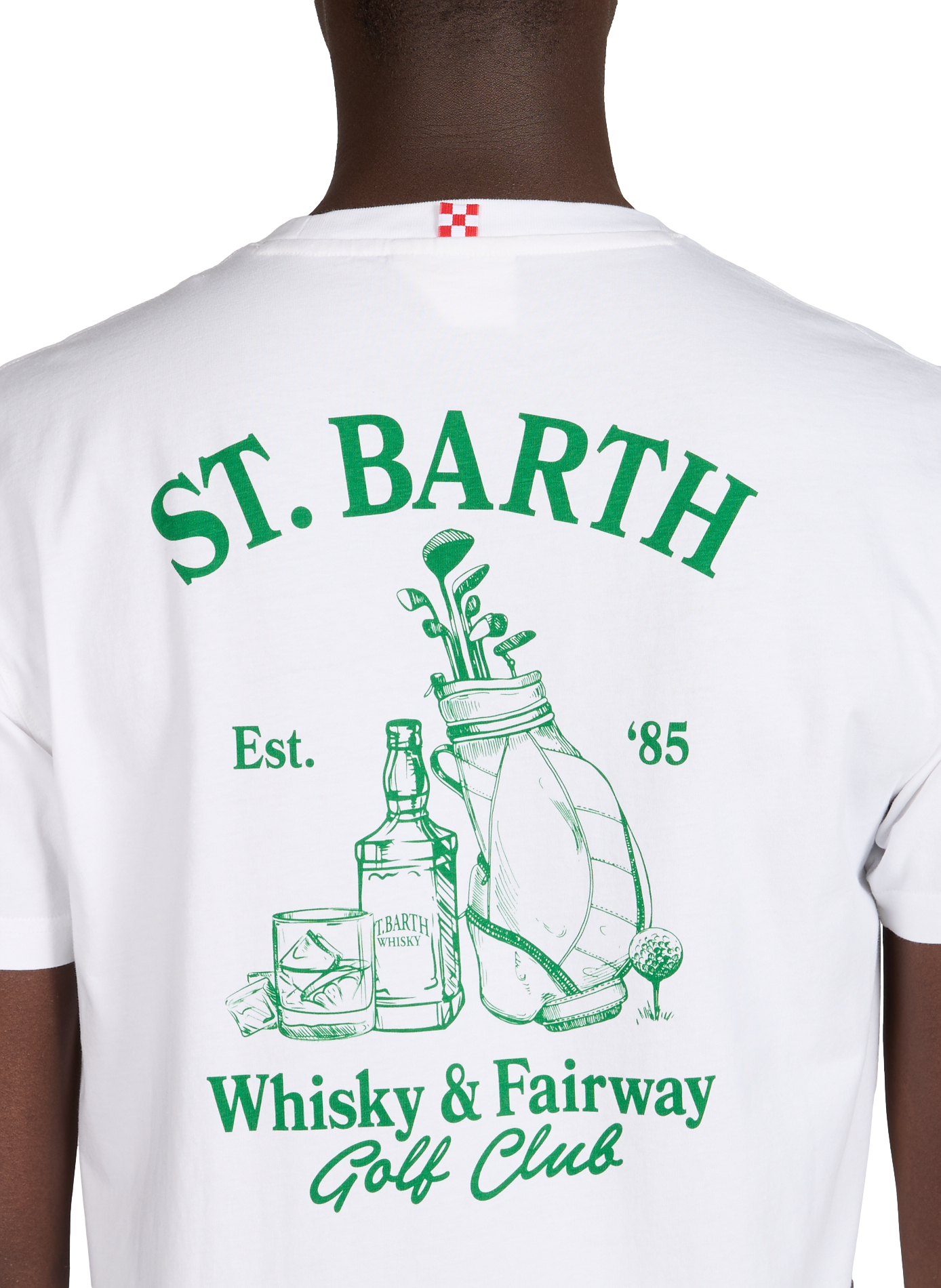 Straight cotton t-shirt MC2 SAINT BARTH White