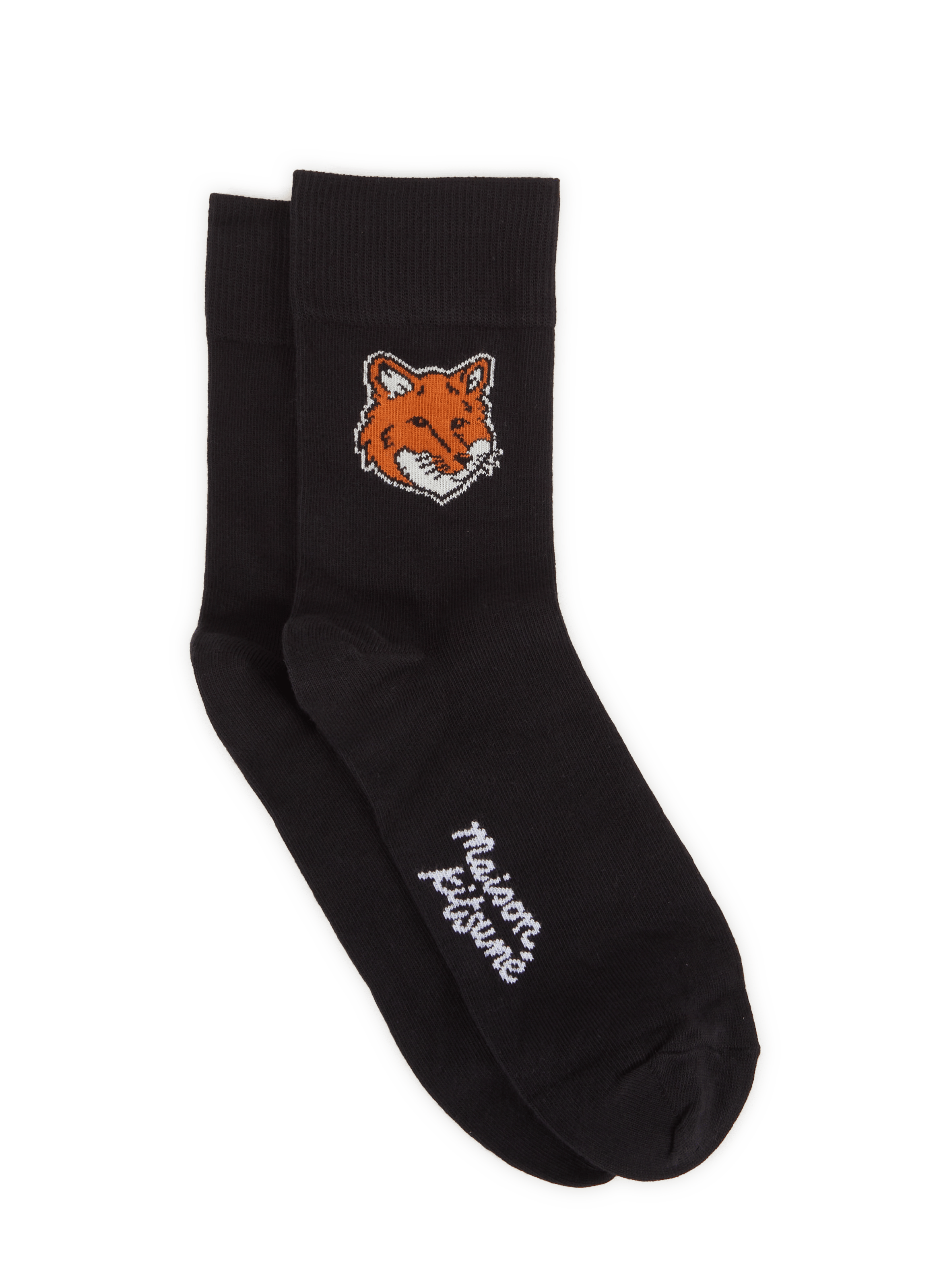 Baumwollmischsocken MAISON KITSUNÉ Schwarz