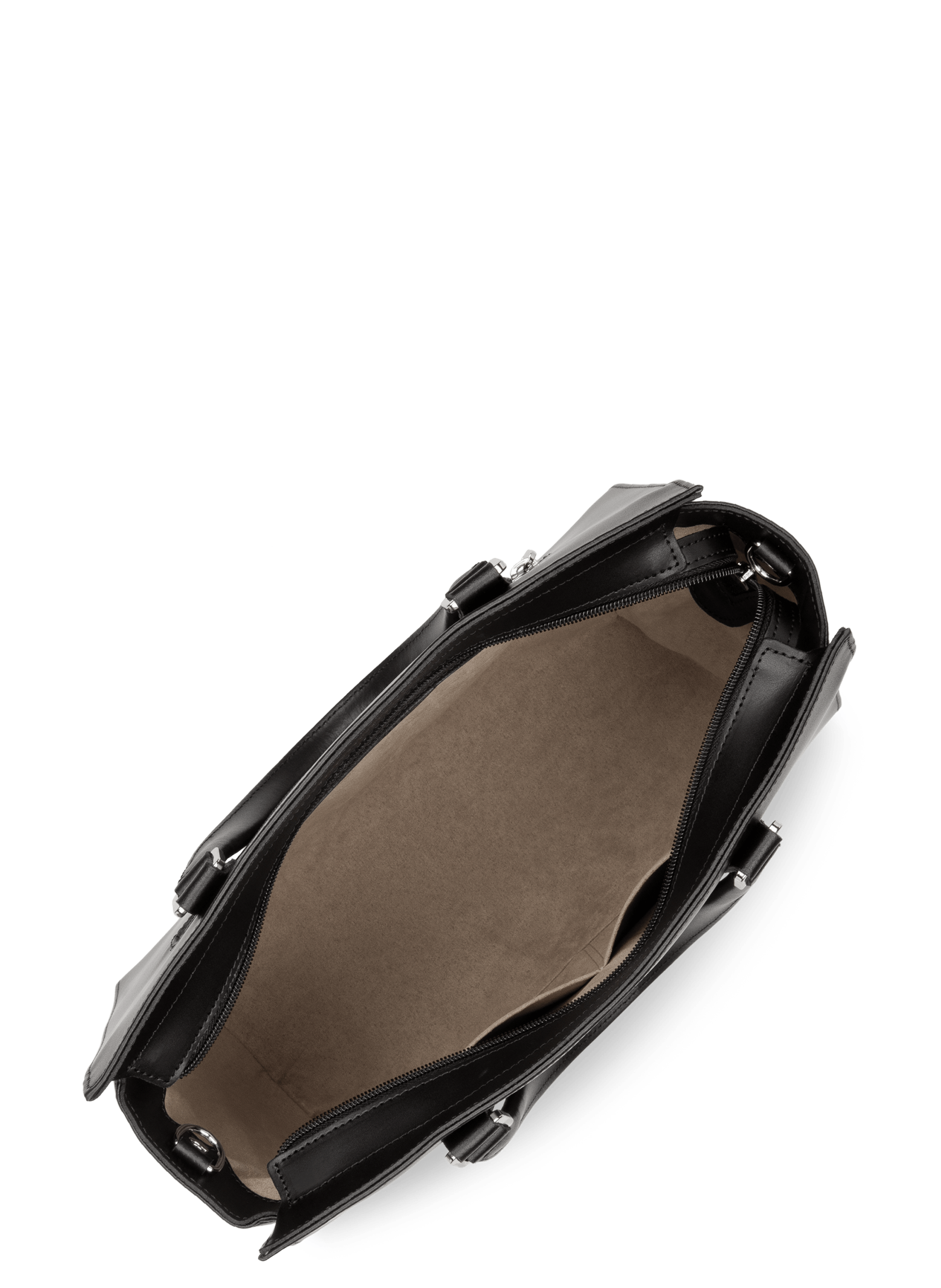 Grote handtas - glad | Zwart LANCASTER Dames