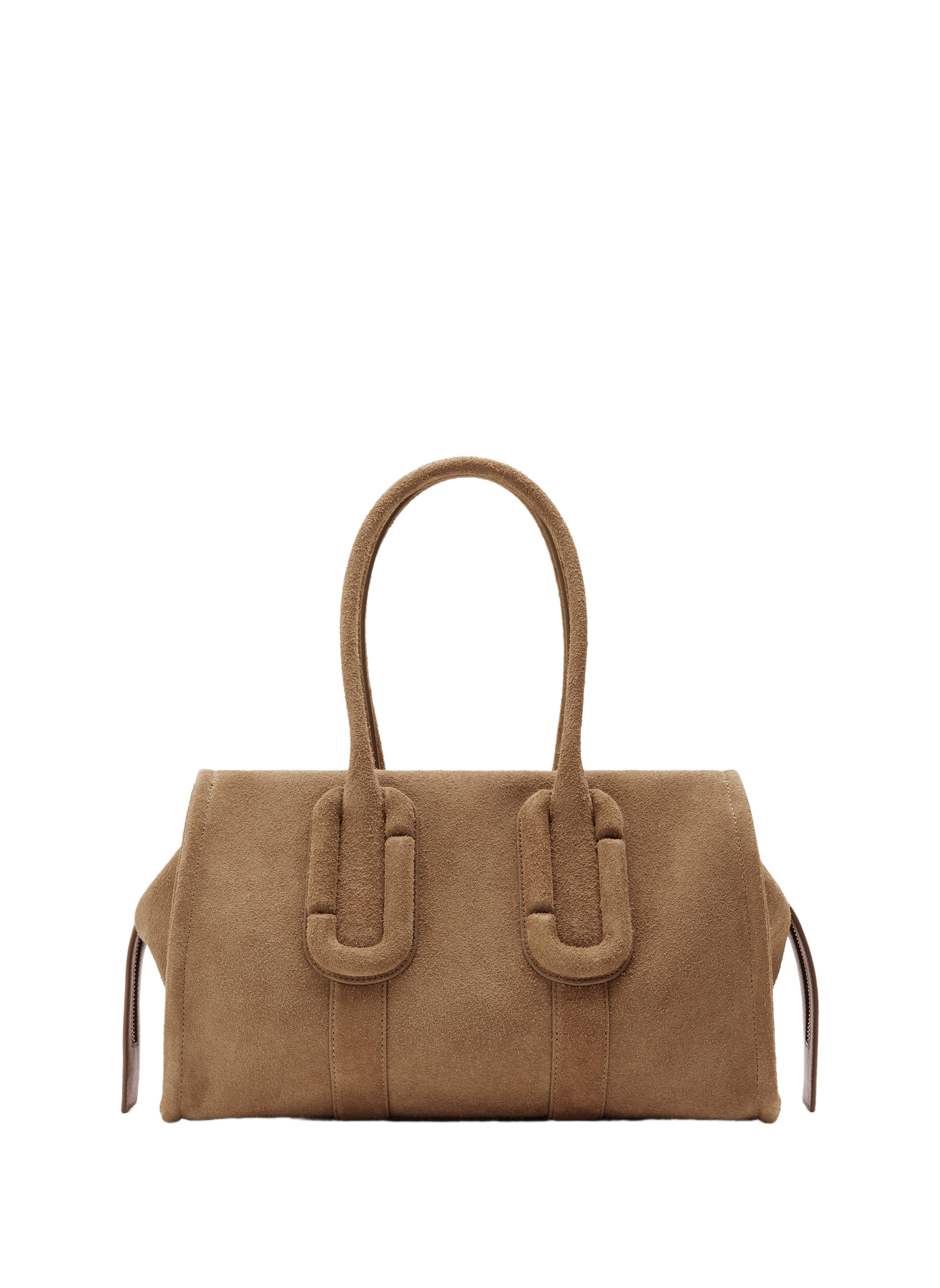 Sac épaule The Babe City Tote en cuir daim MARC JACOBS Marron