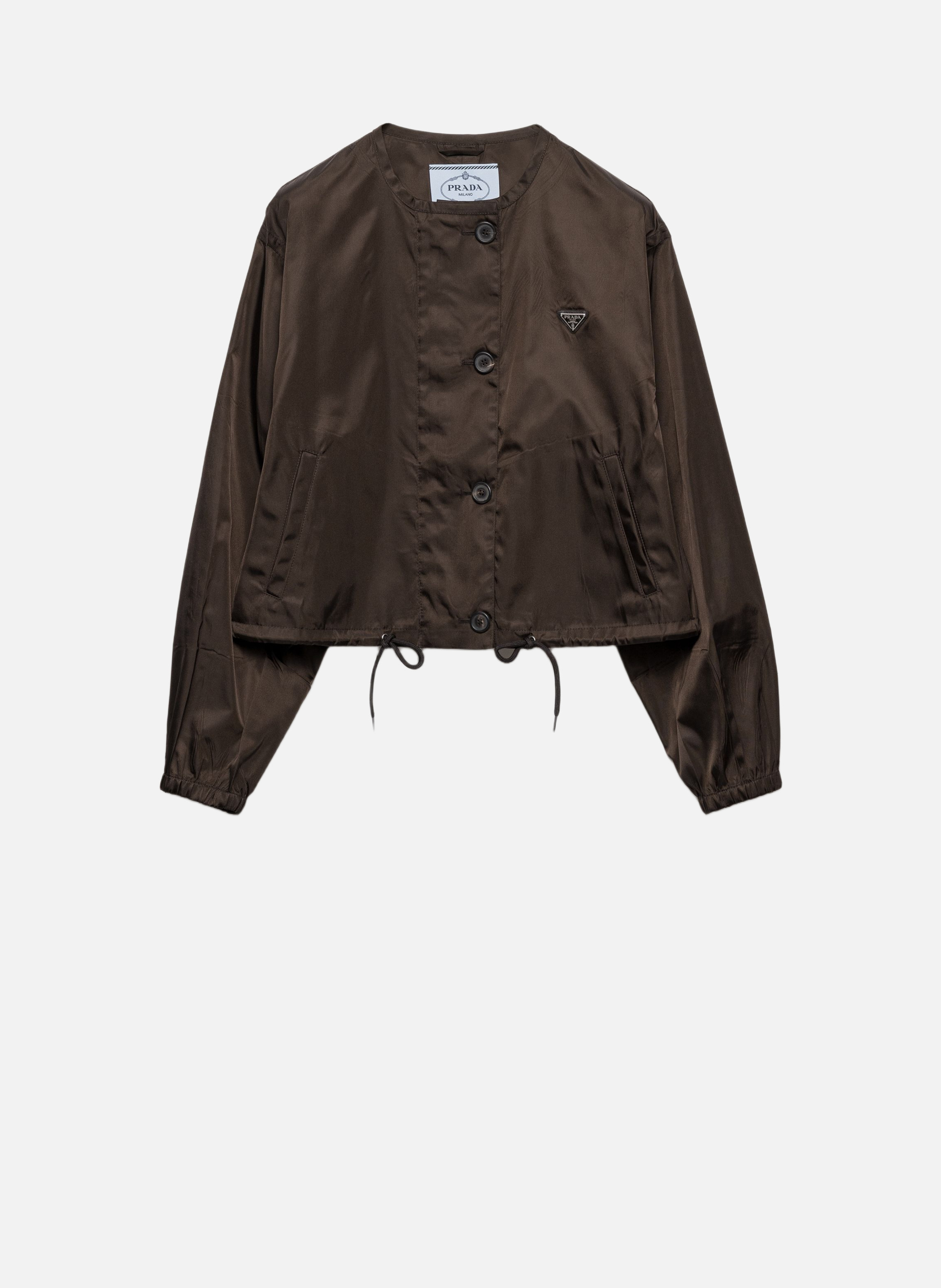 Re-nylon blouson jacket PRADA Marron