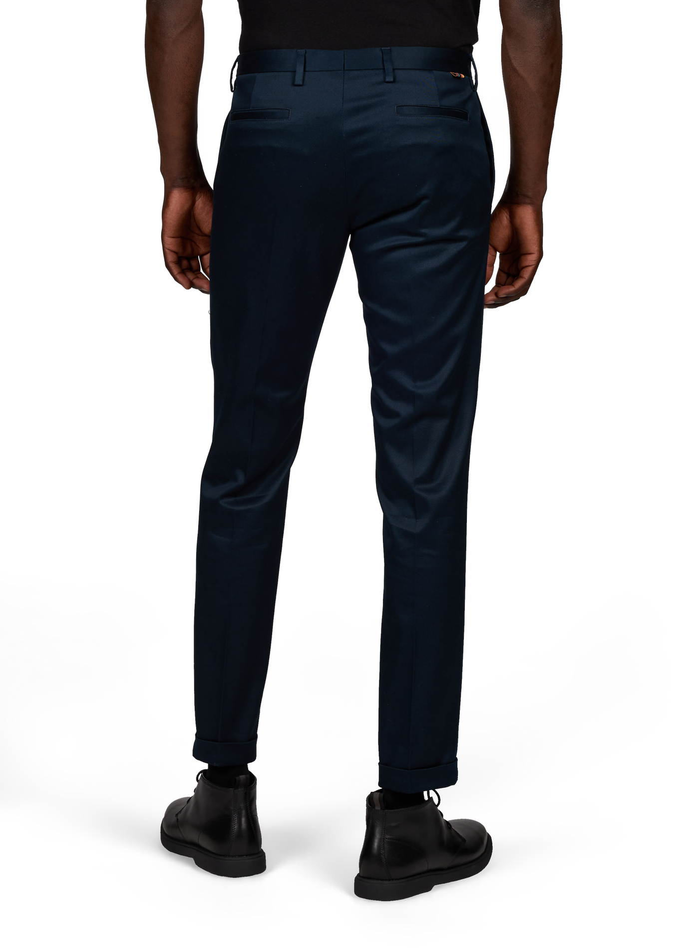 Slim low-rise chino pants in blended cotton PAUL SMITH Blue