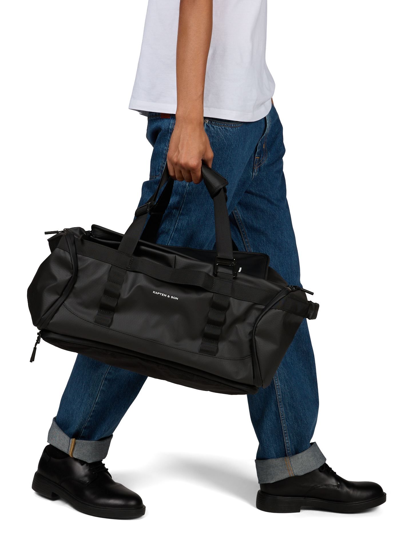 Weekendtas Lissabon Duffle KAPTEN & SON Zwart