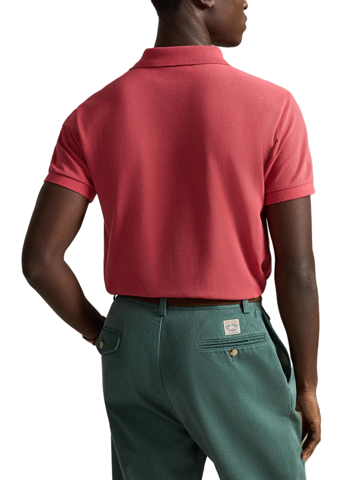 Polo droit en piqué de coton | Rouge POLO RALPH LAUREN Homme