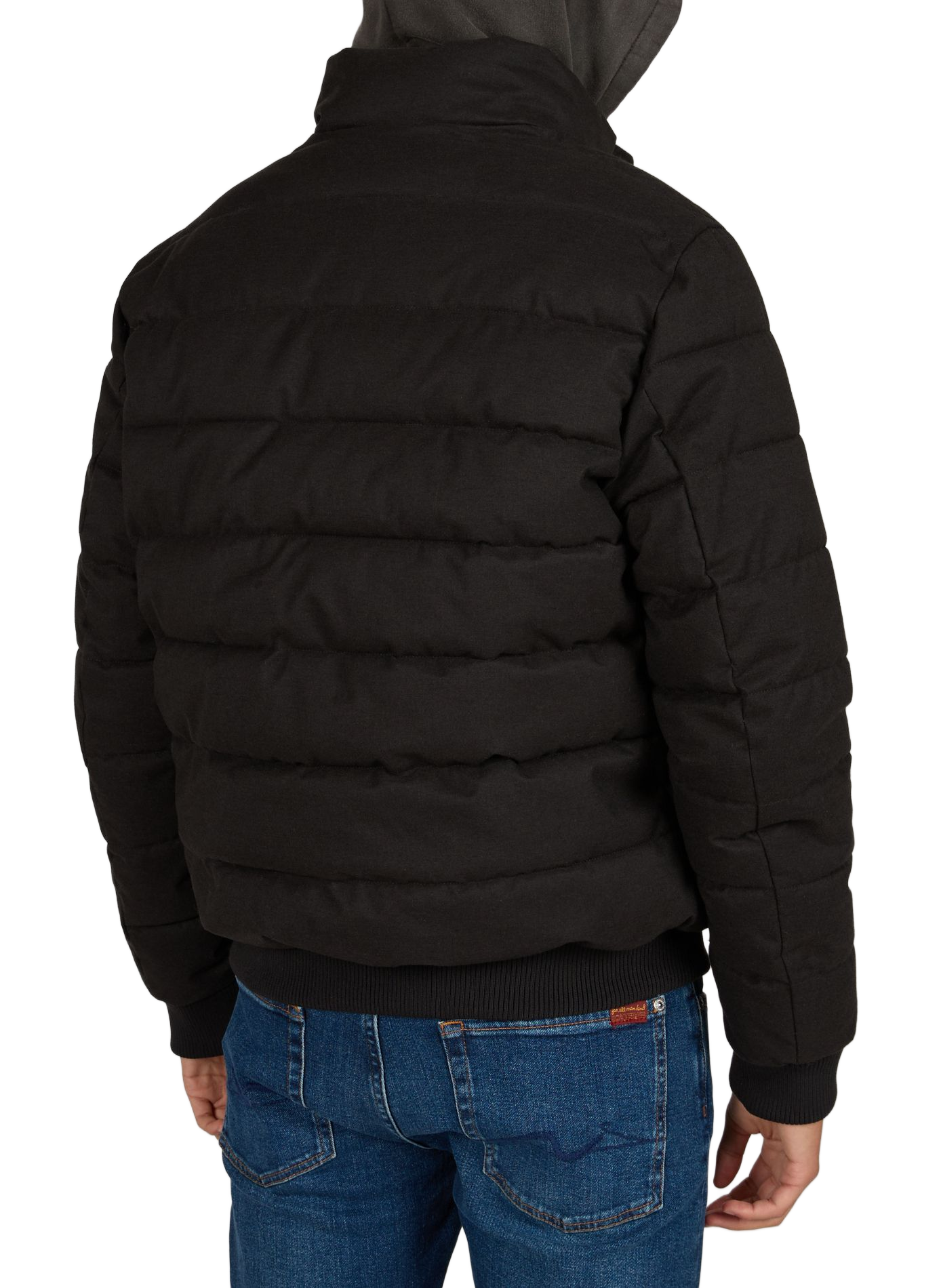 Padded puffer jacket with high collar SAVE THE DUCK Black