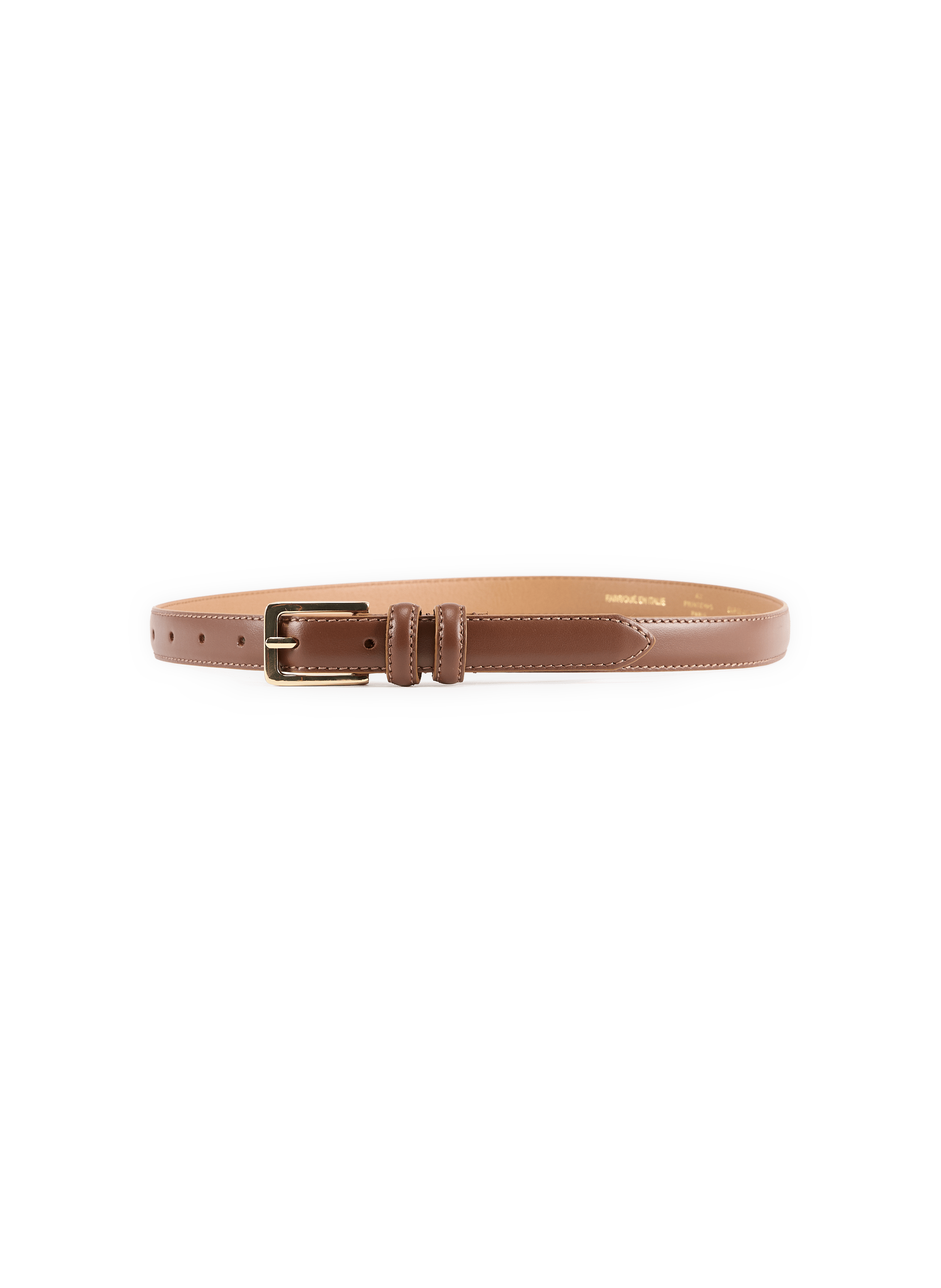 Ceinture à boucle en cuir AU PRINTEMPS PARIS Marron