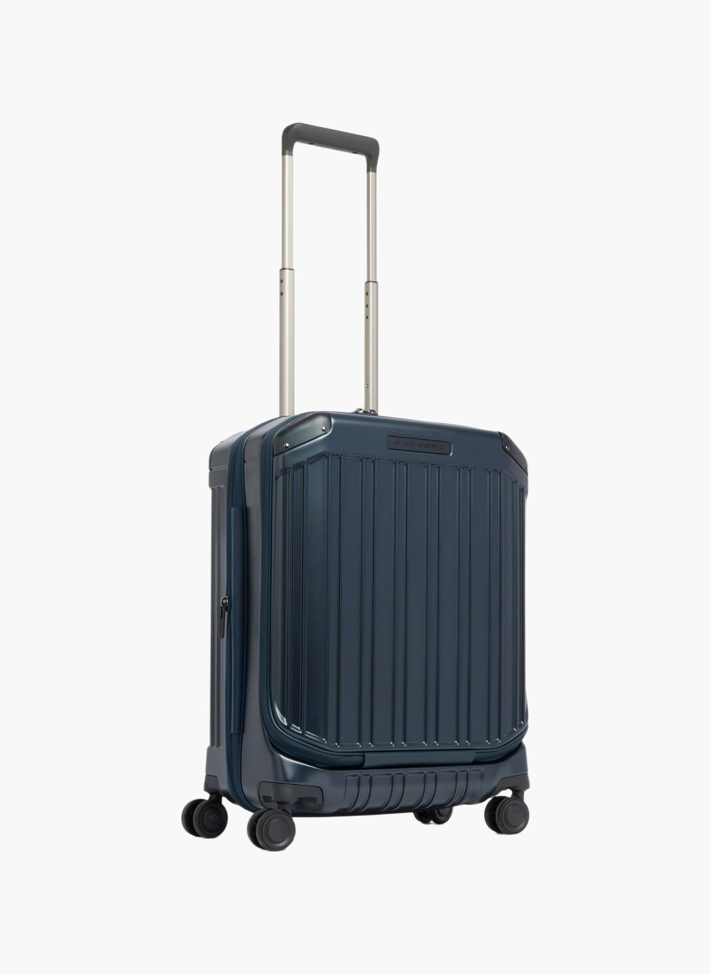 Valise cabine pour ordinateur avec deux ouvertures PIQUADRO Bleu