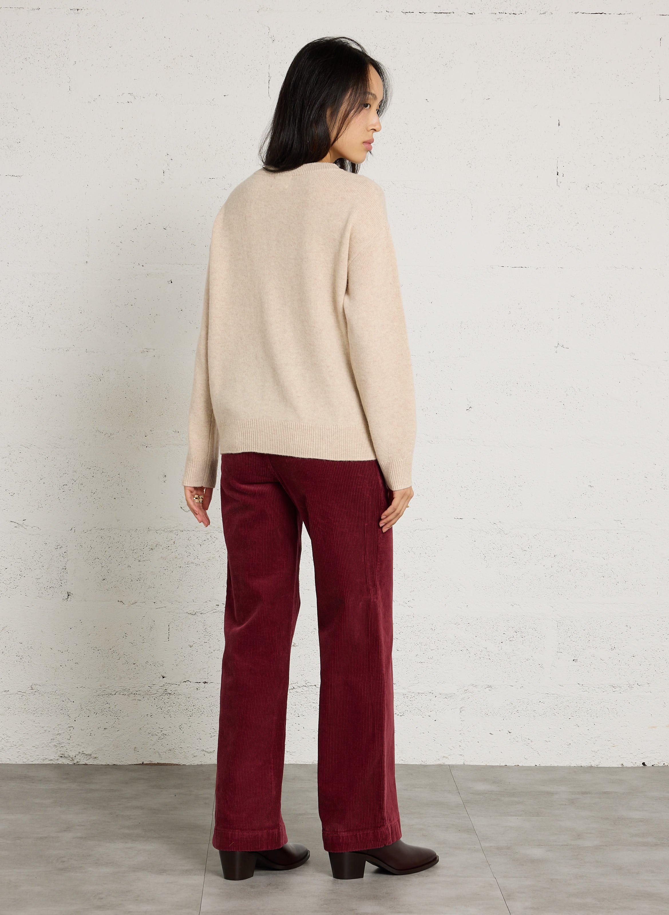 Pull oversize en laine abby MAISON 123 Blanc