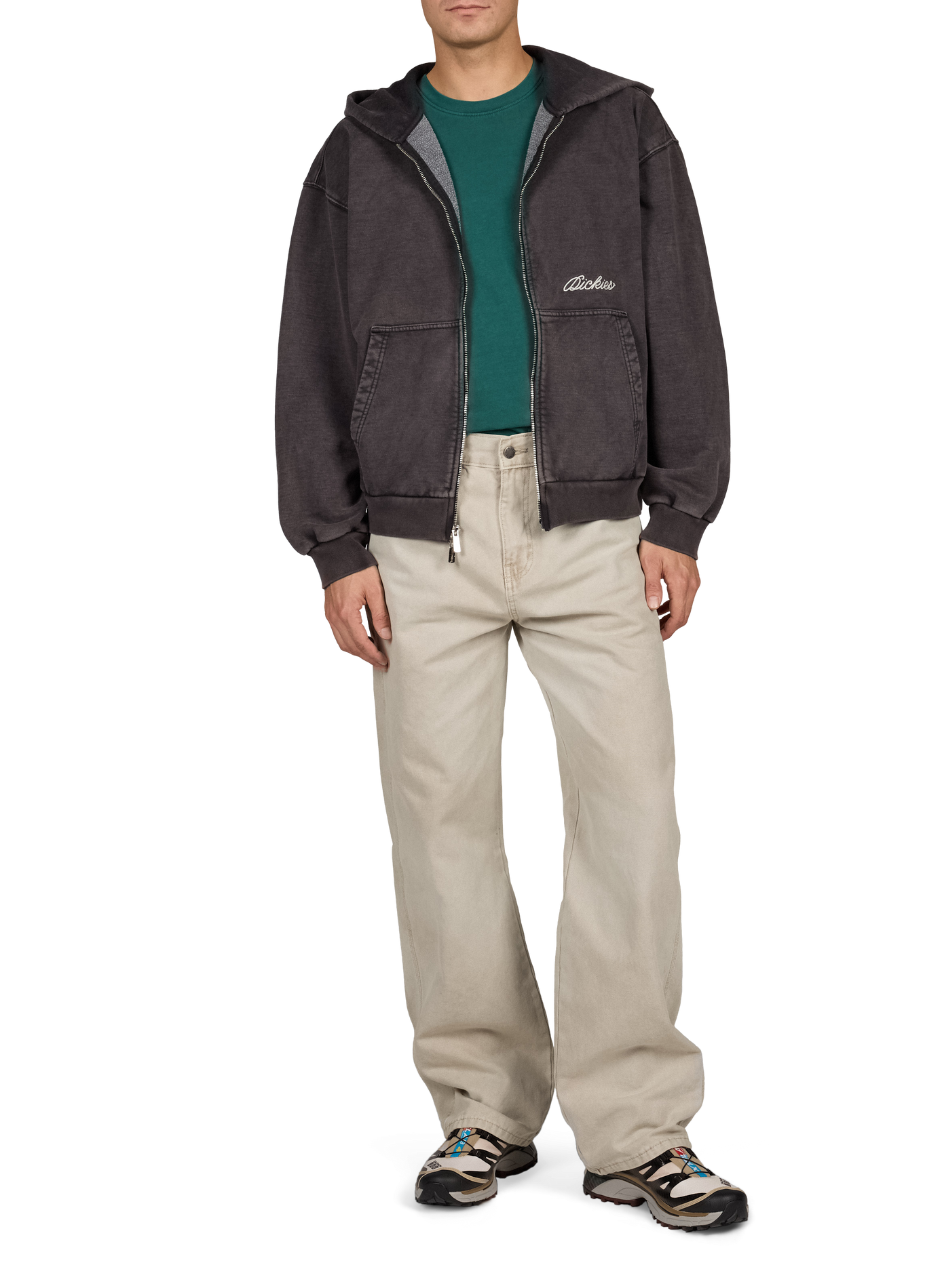 Straight cotton-blend hoodie DICKIES Black