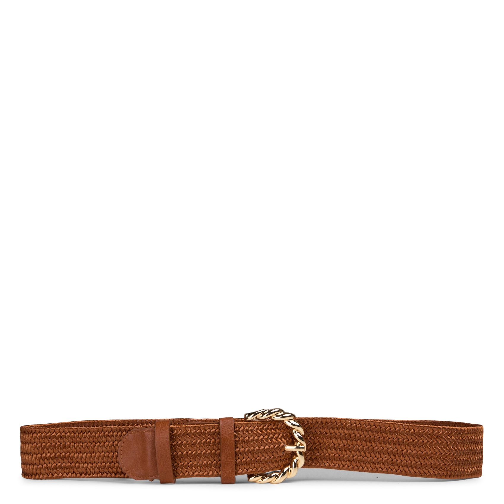 Gevlochten riem LA FEE MARABOUTEE Bruin