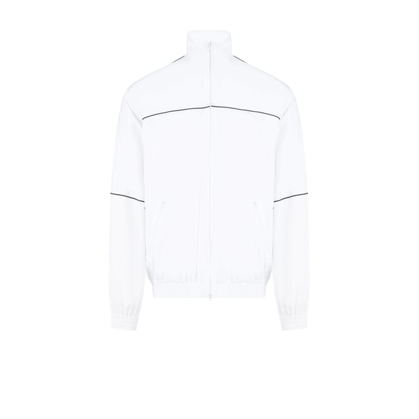 Veste zippée à détails passepoilés