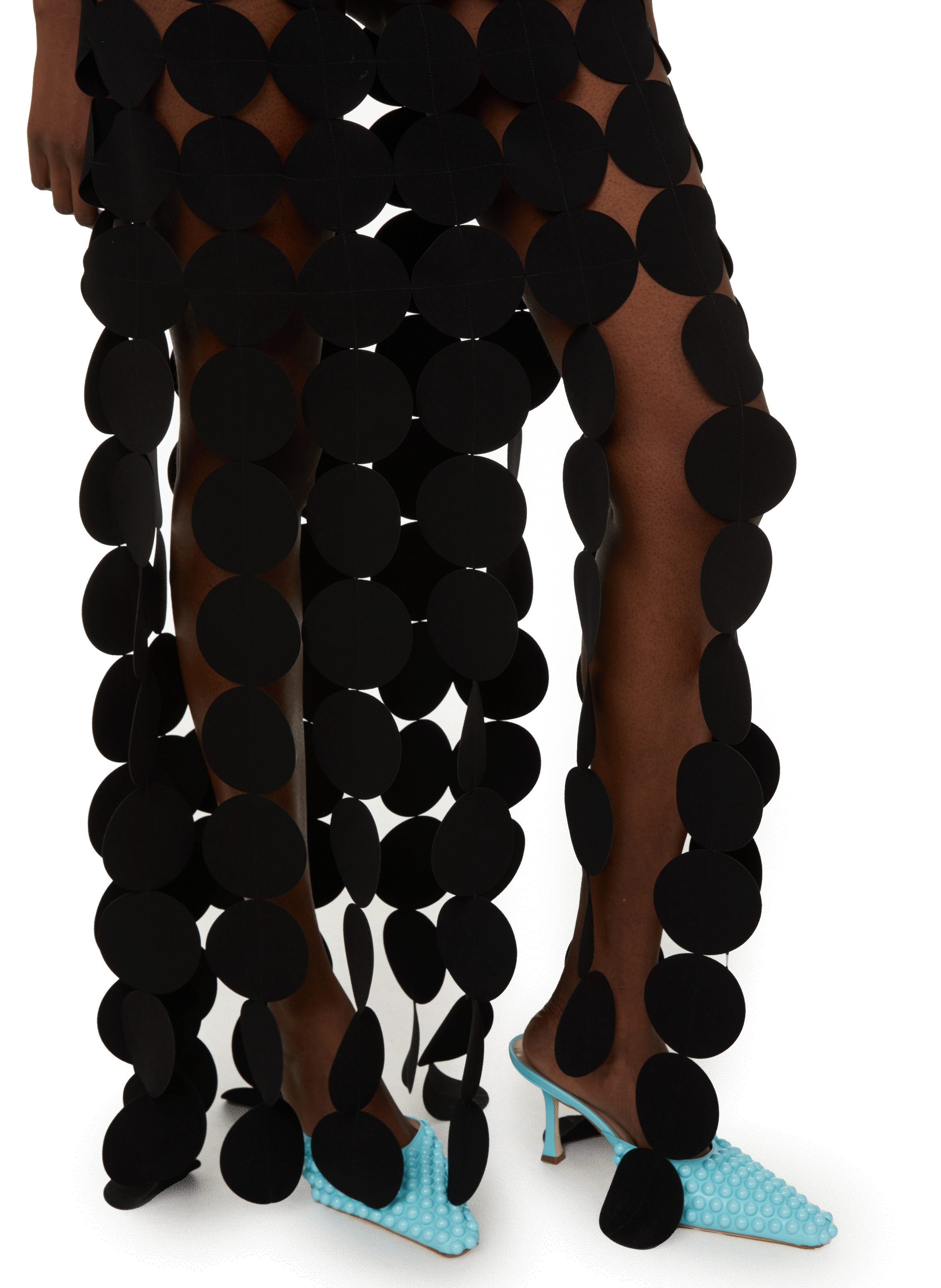 Circle maxi dress  A.W.A.K.E. MODE Black