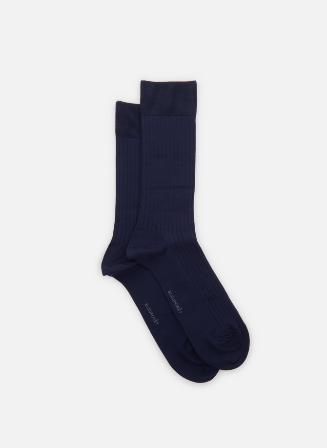 Hohe Socken aus BLEUFORÊT-Baumwolle