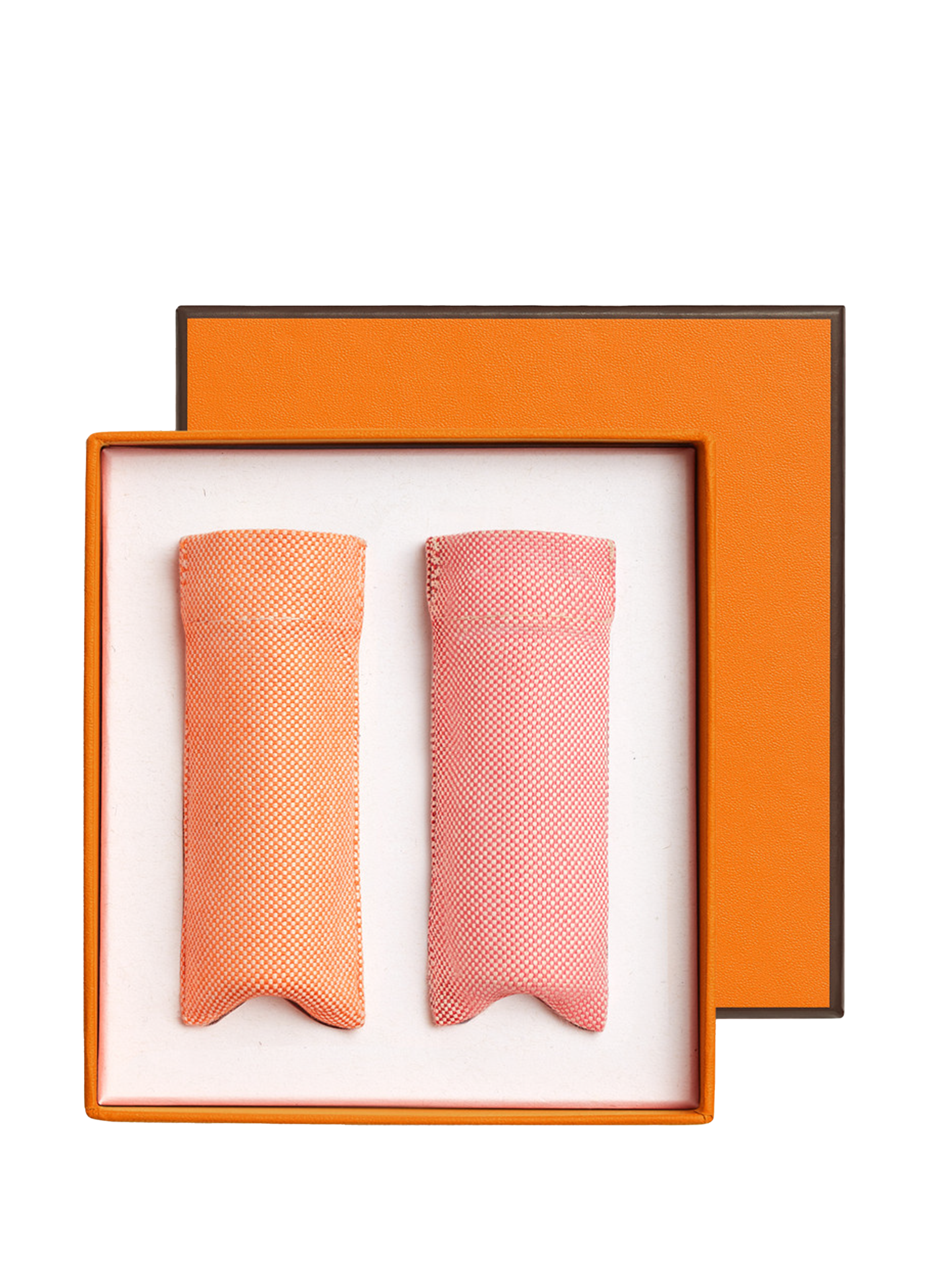 Precomposed set in Red Hermès and Pink Hermès HERMÈS No color