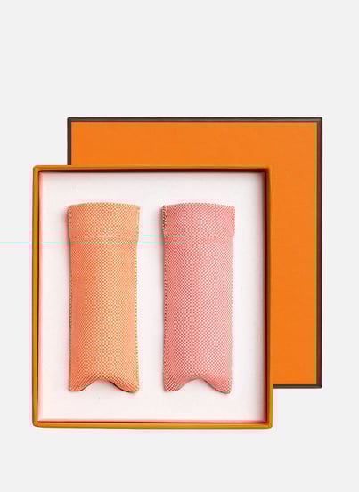 Precomposed set in Red Hermès and Pink Hermès HERMÈS Precomposed set in Red Hermès and Pink Hermès HERMÈS
