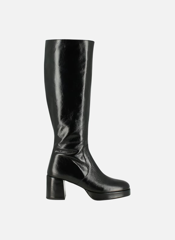Bottes à talons en cuir vaneo Noir by JONAK JONAK Bottes à talons en cuir vaneo Noir