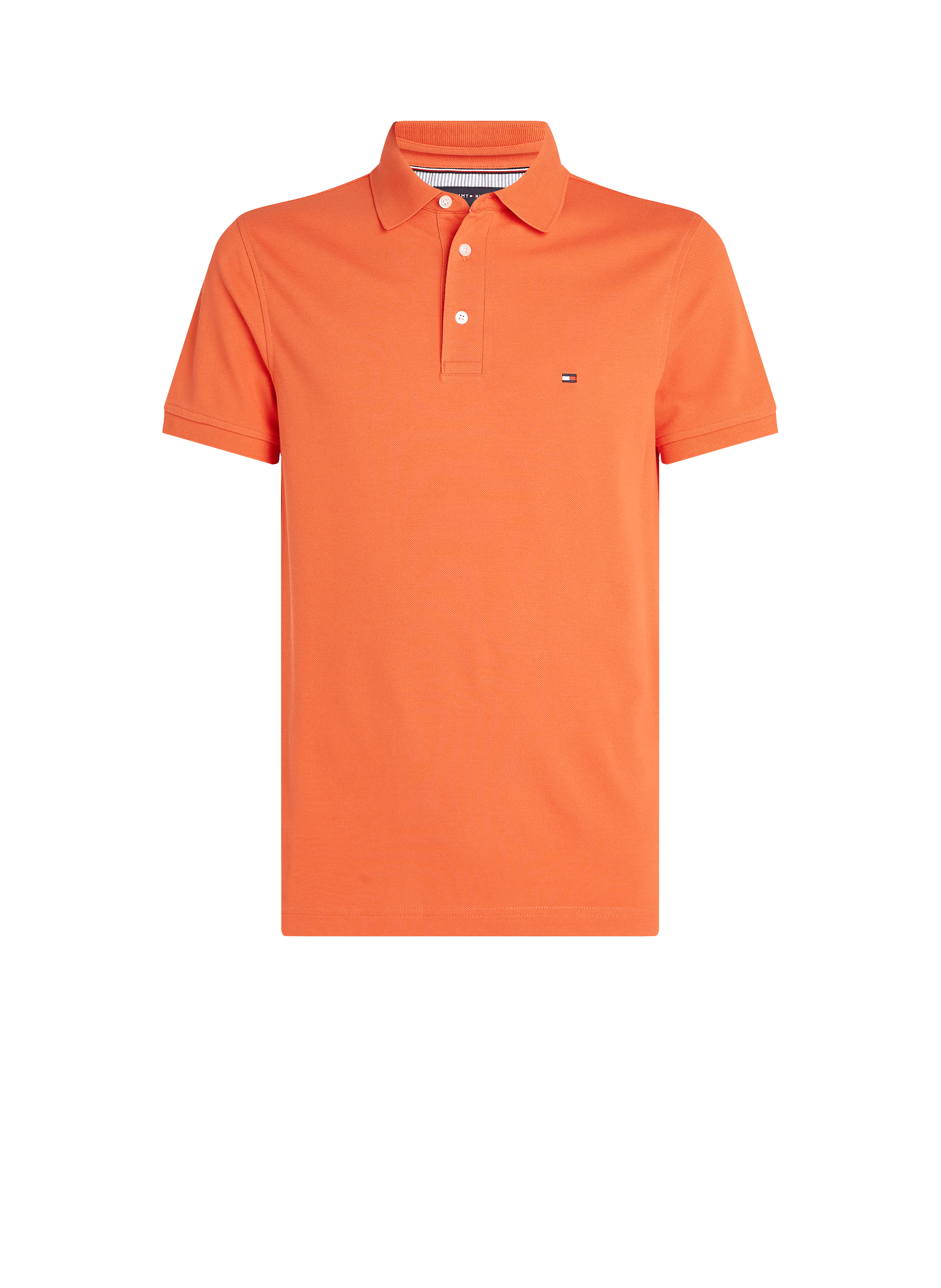 Cotton piqué polo shirt TOMMY HILFIGER Orange