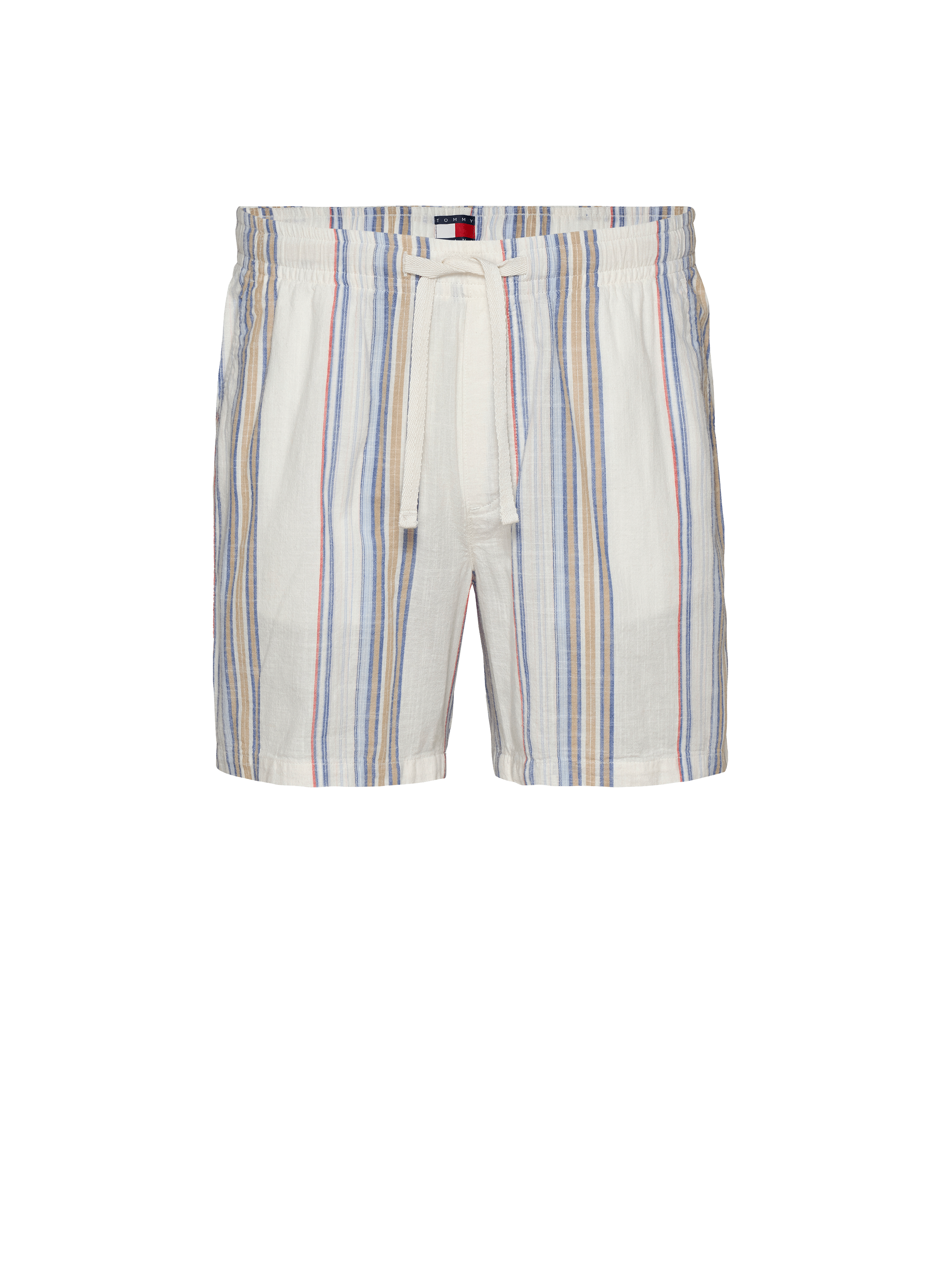 Striped cotton shorts TOMMY HILFIGER Beige