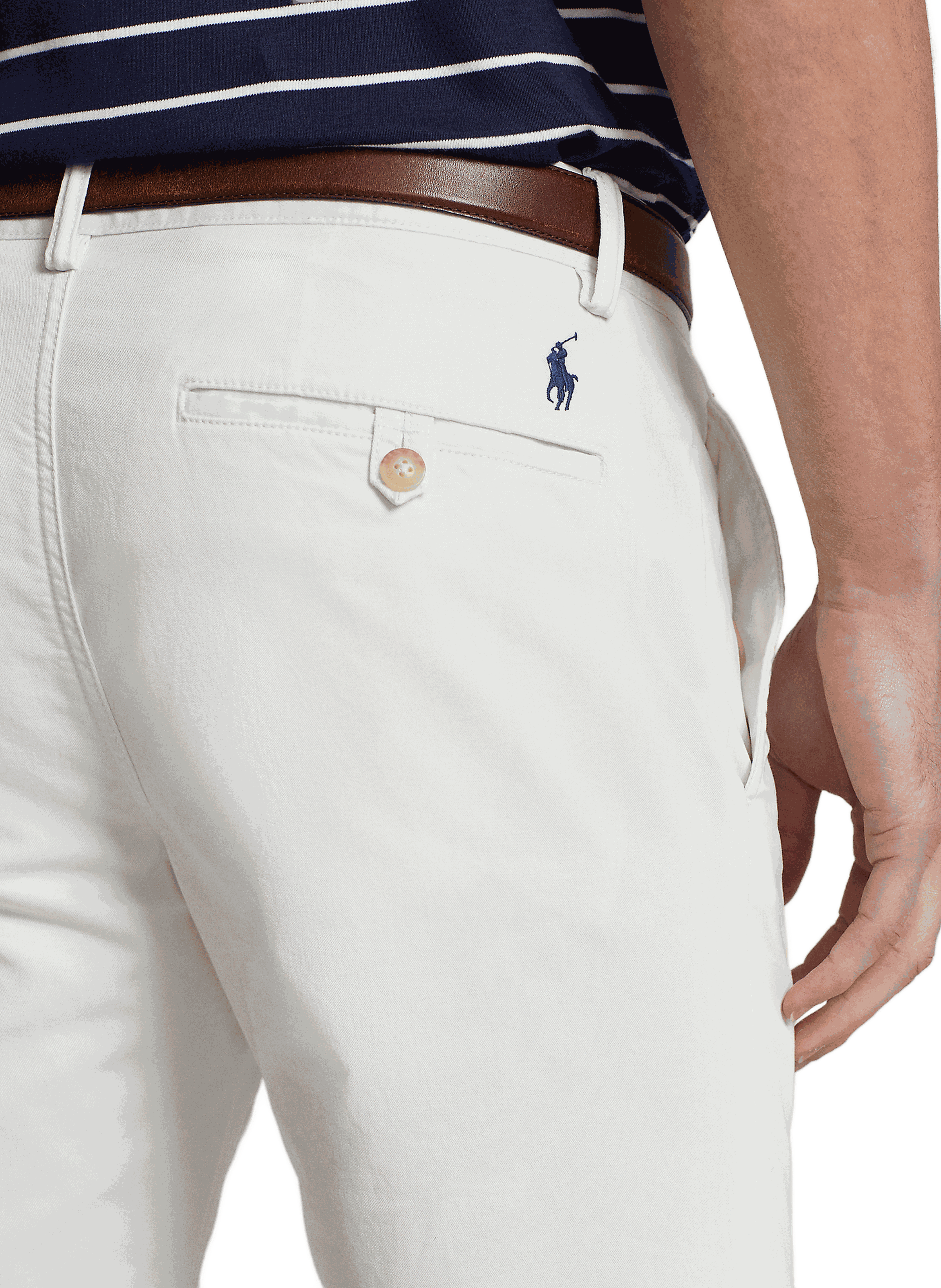 Slim-fit cotton trousers  POLO RALPH LAUREN White