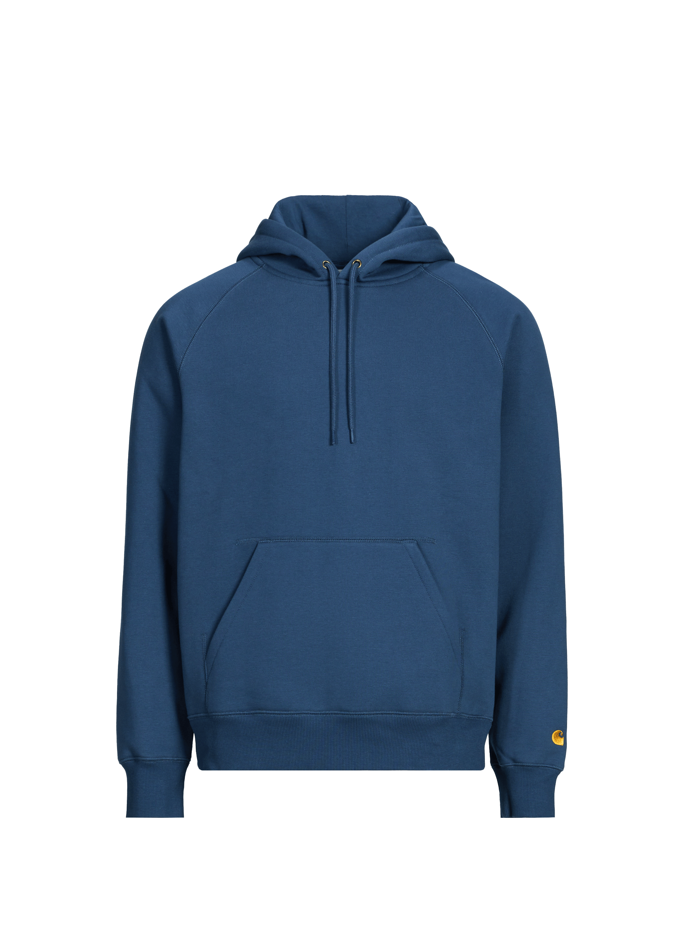  Cotton sweatshirt Hooded Chase Sweatshirt Dusky blue gold