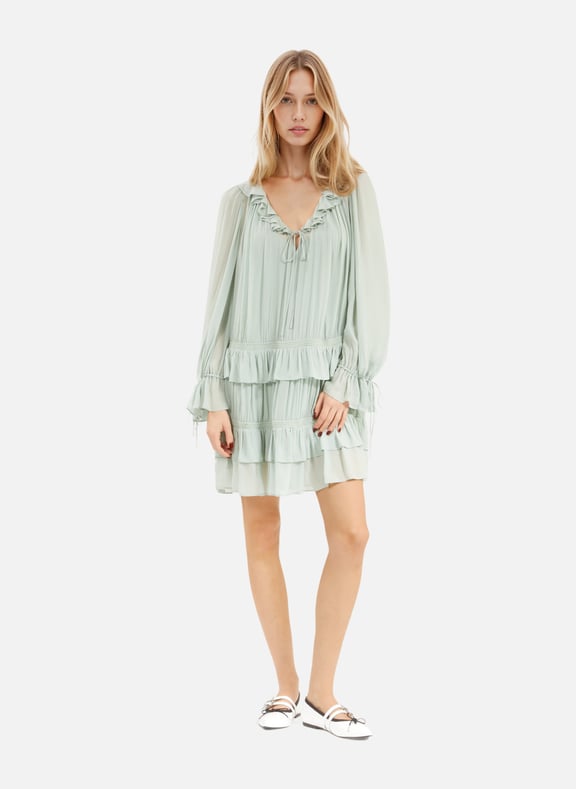 Robe courte Bleu by THE KOOPLES THE KOOPLES Robe courte Bleu