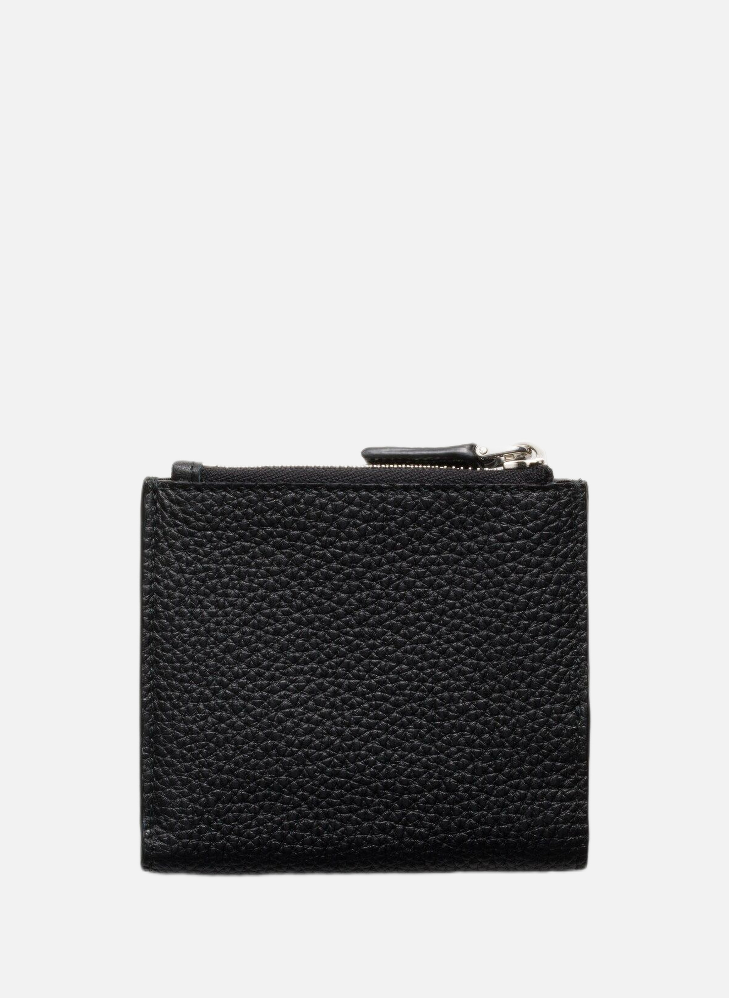Petit portefeuille en cuir PRADA Noir