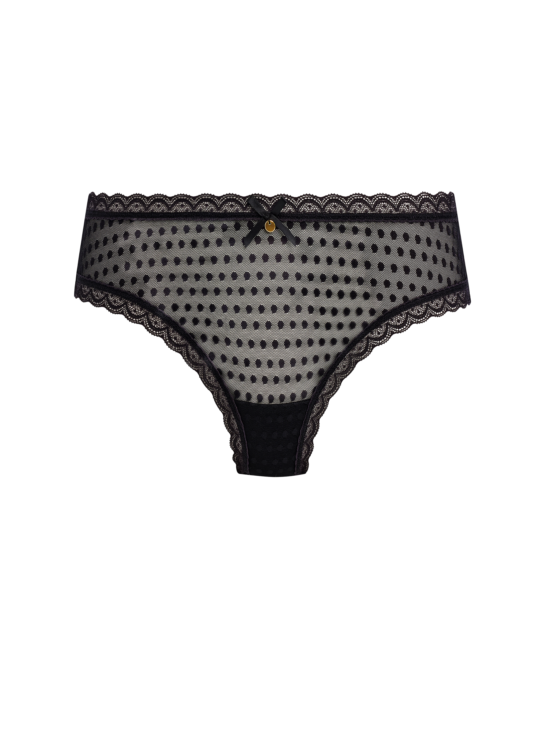 FREYA Culotte en dentelle à pois Black
