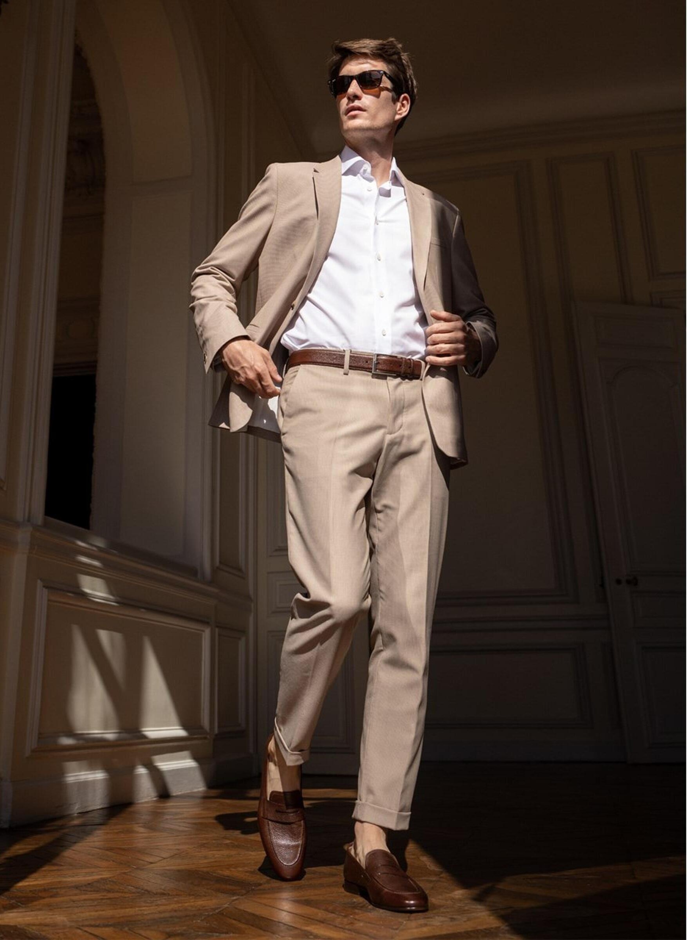 Mocassin cuir marco FINSBURY Marron