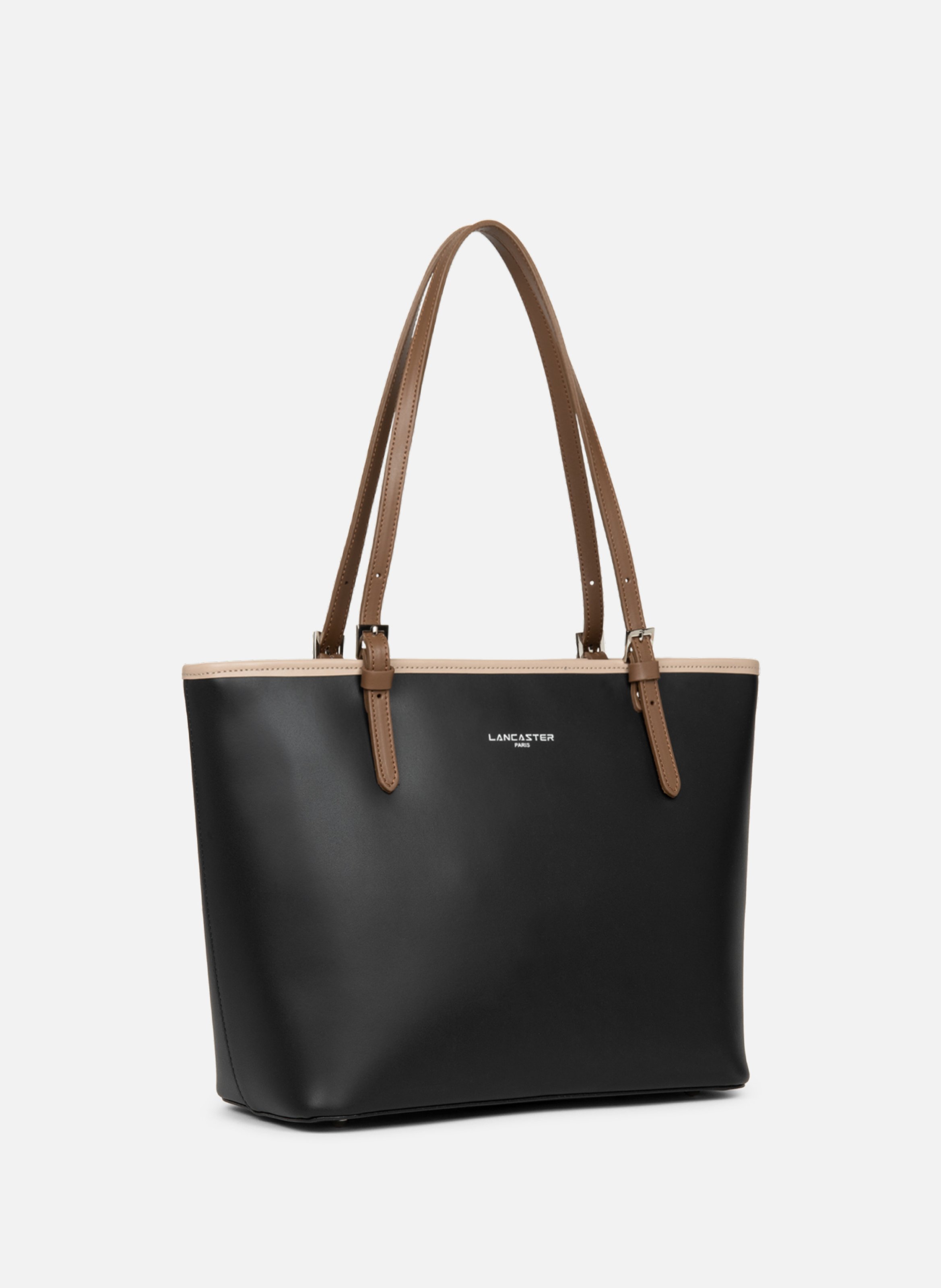 M tote bag - Smooth LANCASTER Black