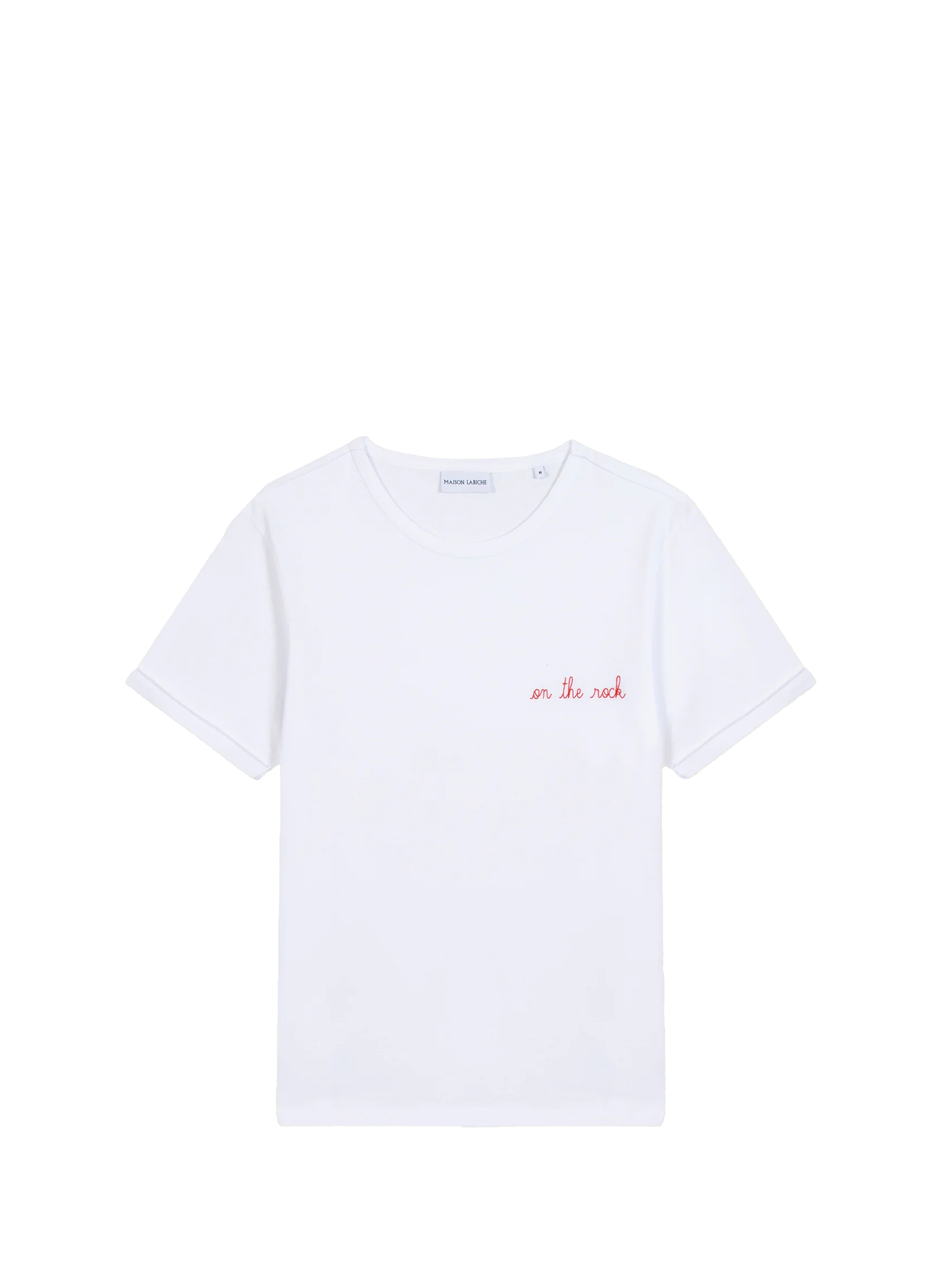MAISON LABICHE T-shirt Poitou on the rock en coton GOTS Blanc
