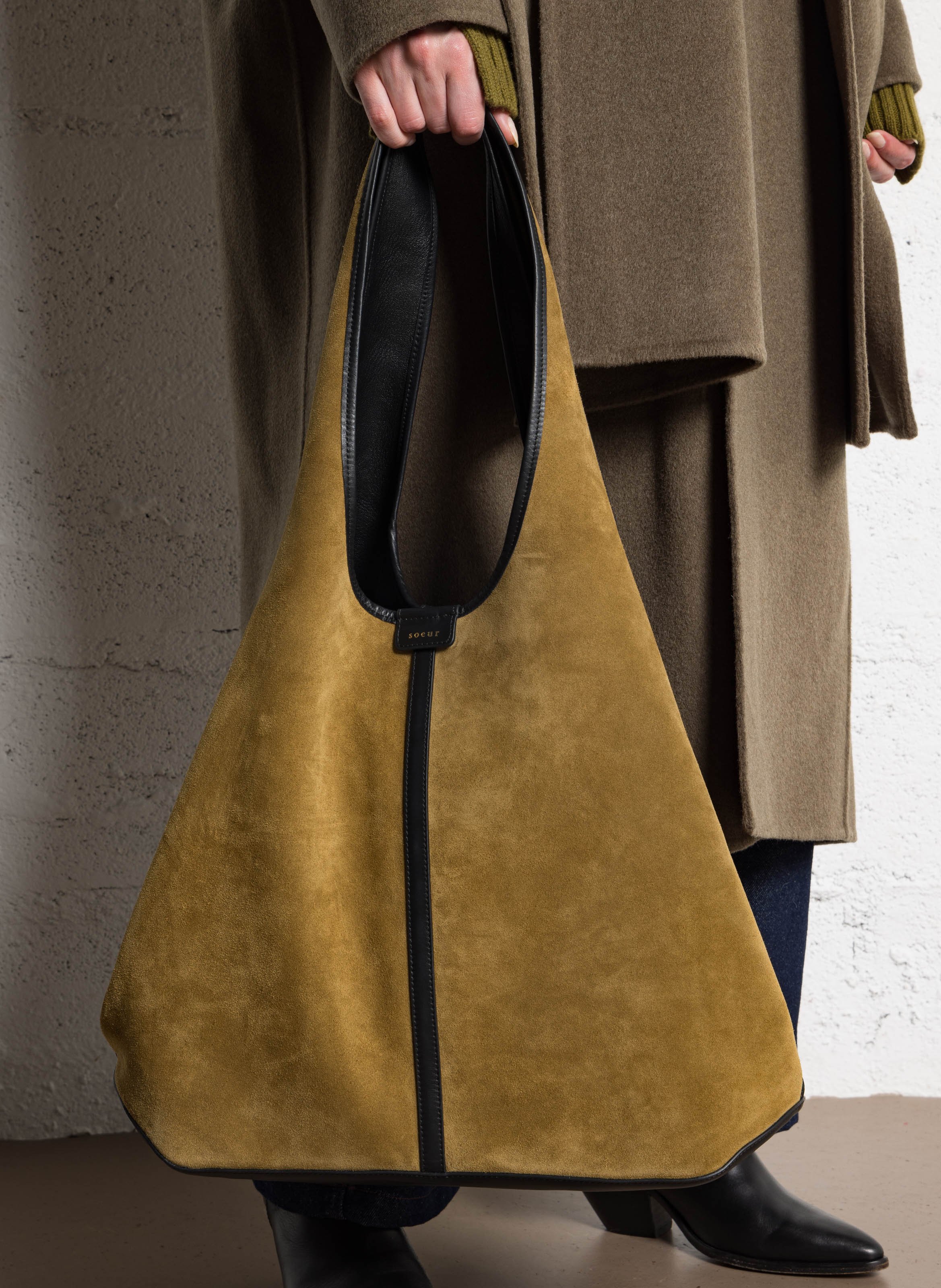 Sac cabas en cuir douce SOEUR Marron