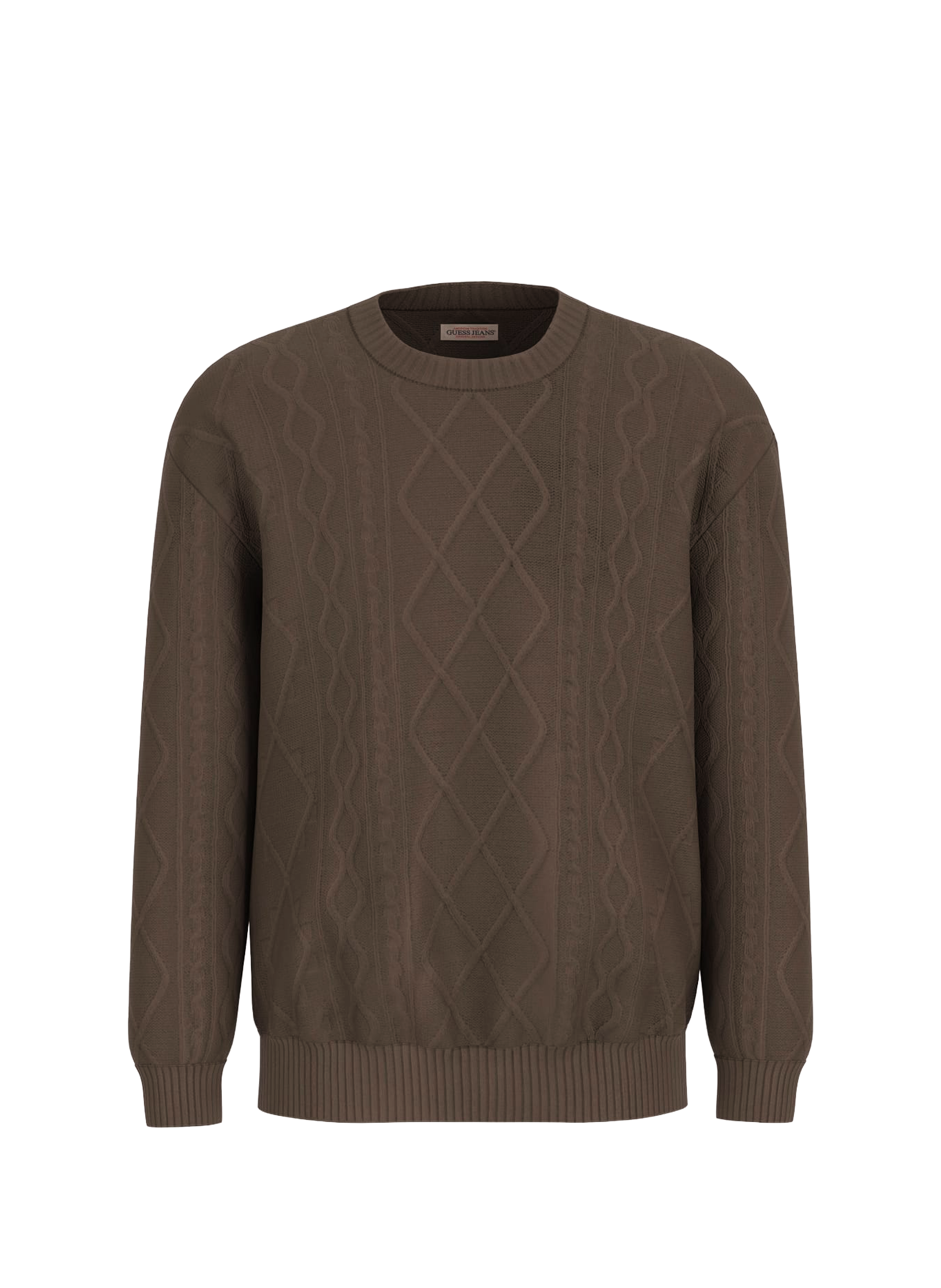 Cotton-blend jumper GUESS Brown