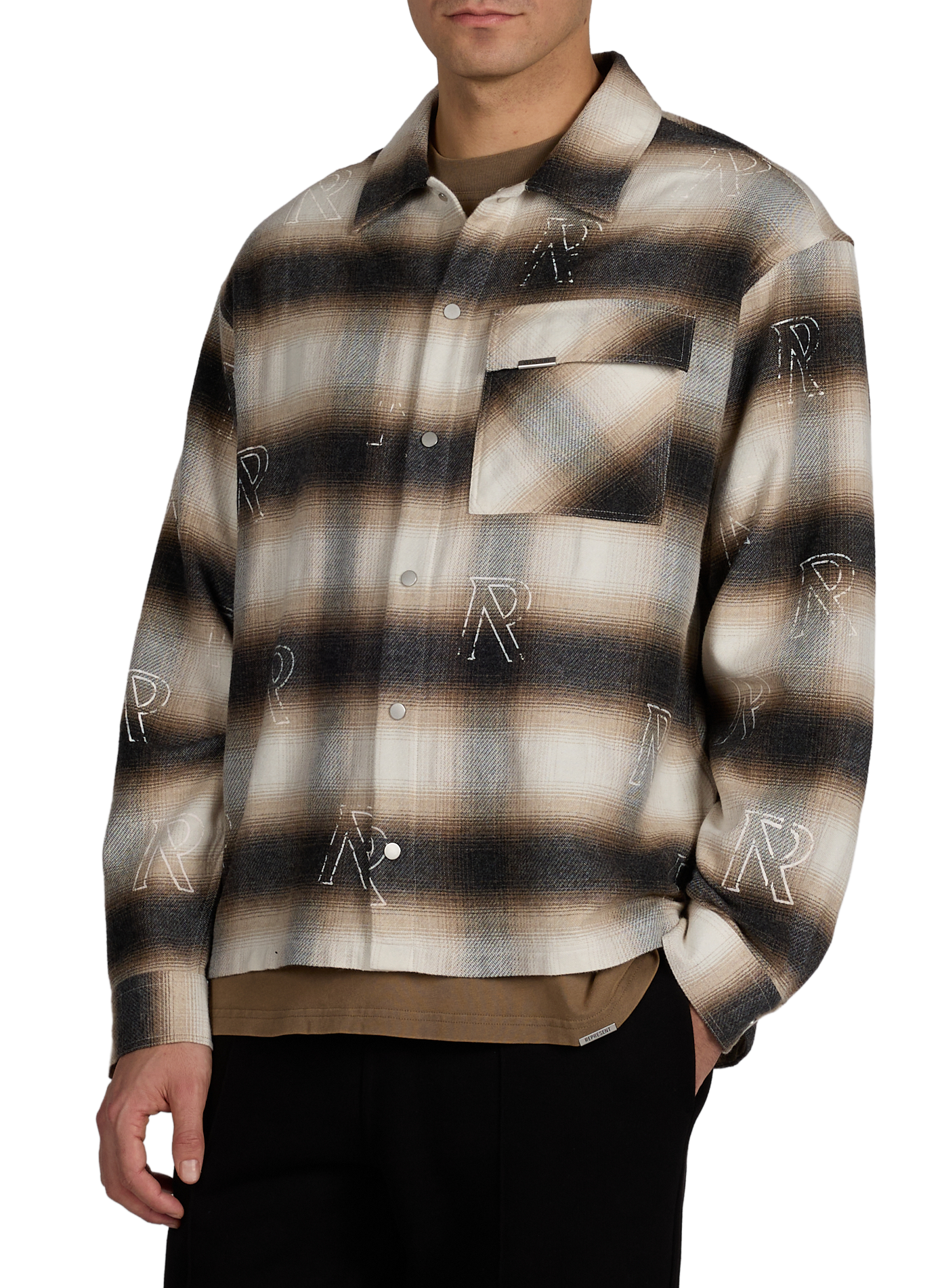 Chemise à carreaux en coton mélangé REPRESENT Multicolore