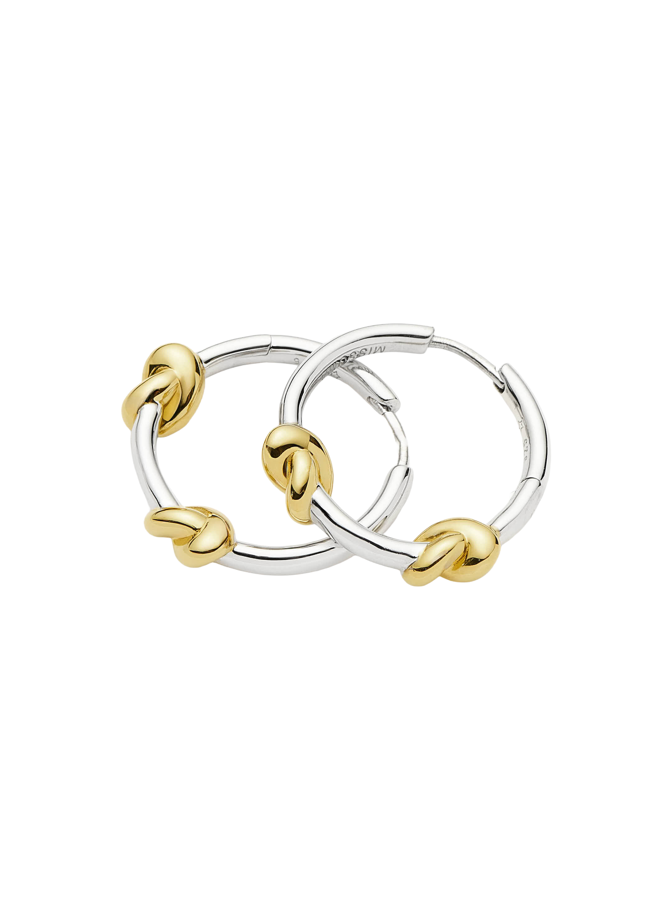 Lucy Williams hoop earrings in brass and gold-plated MISSOMA Multicolour