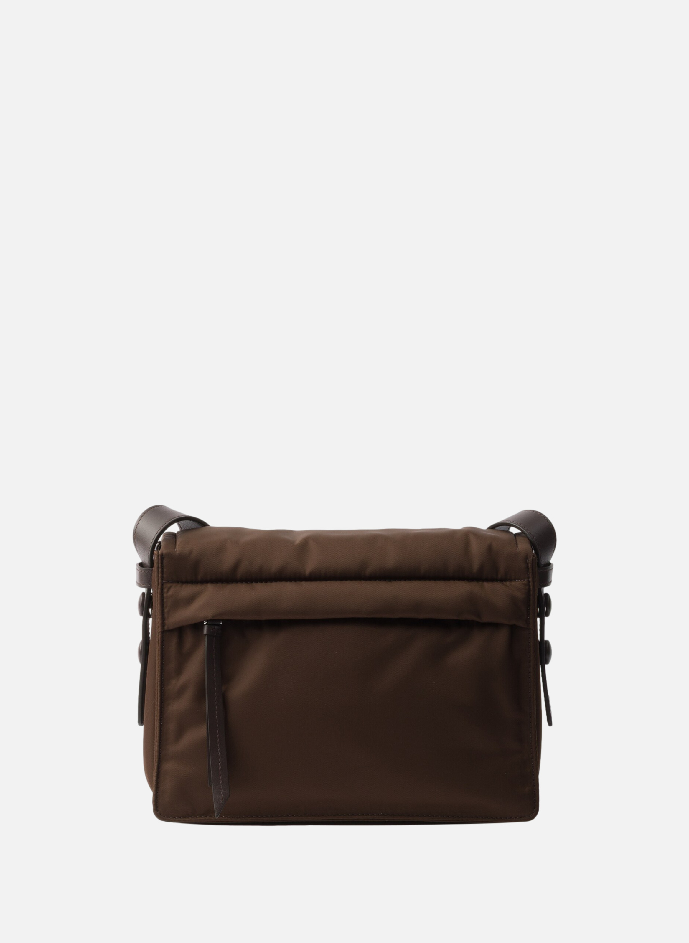 Petit sac porté épaule prada traveller en re-nylon PRADA Marron