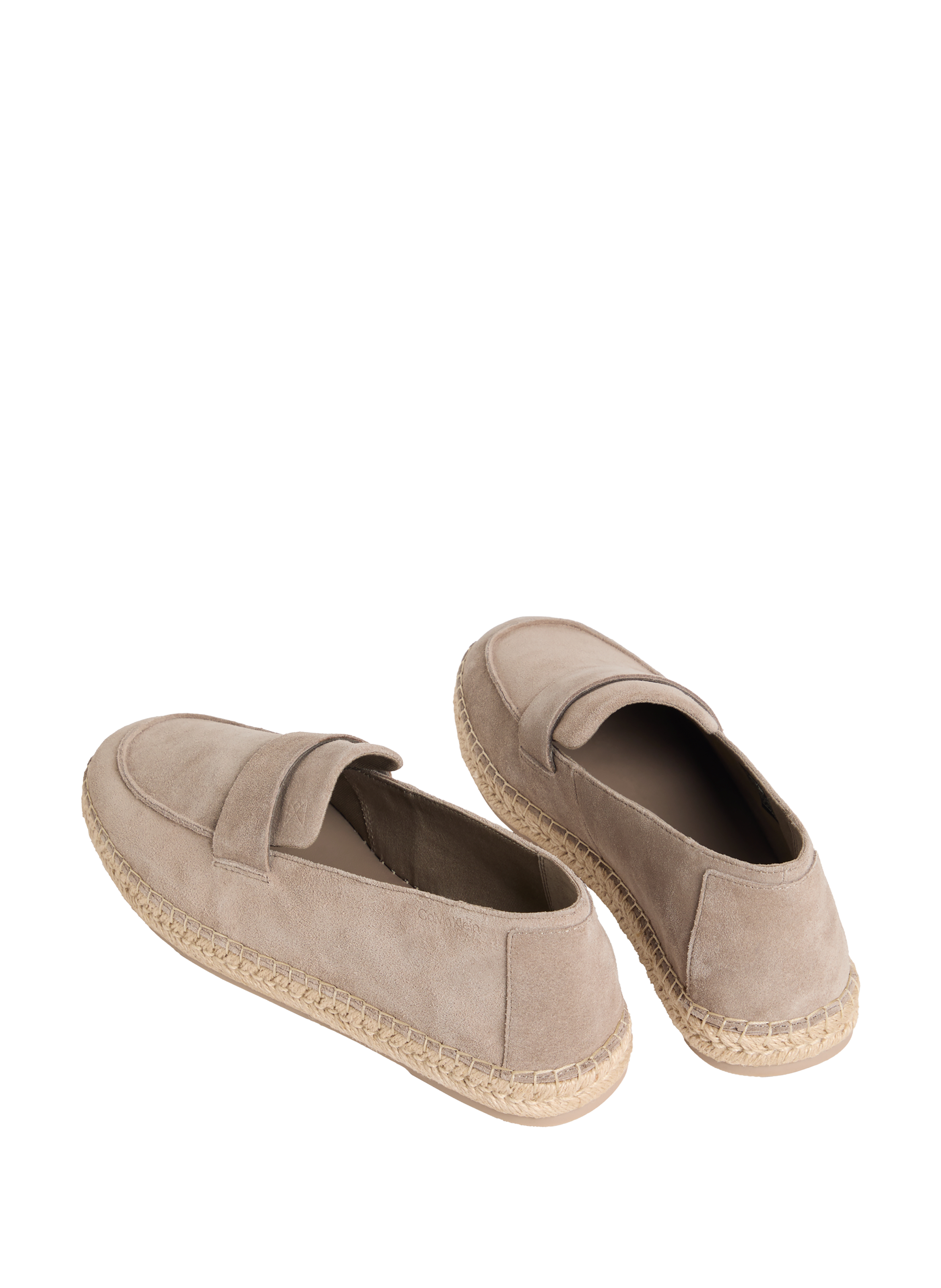 Espadrilles Carlos en cuir suédé mélangé CALVIN KLEIN Beige