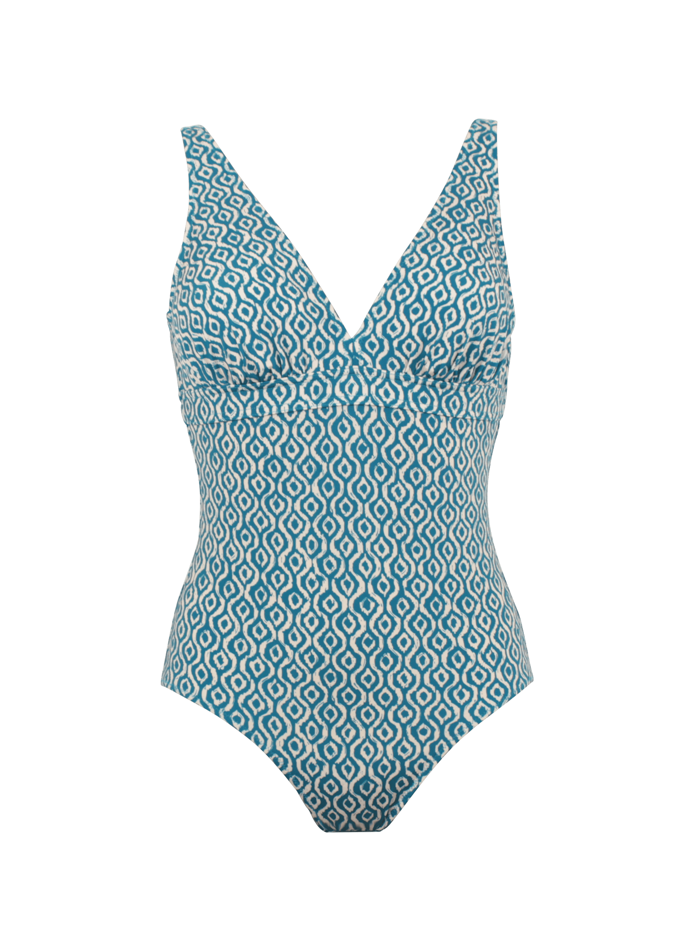 Maillot de bain une pièce Azura à motif JANINE ROBIN Bleu