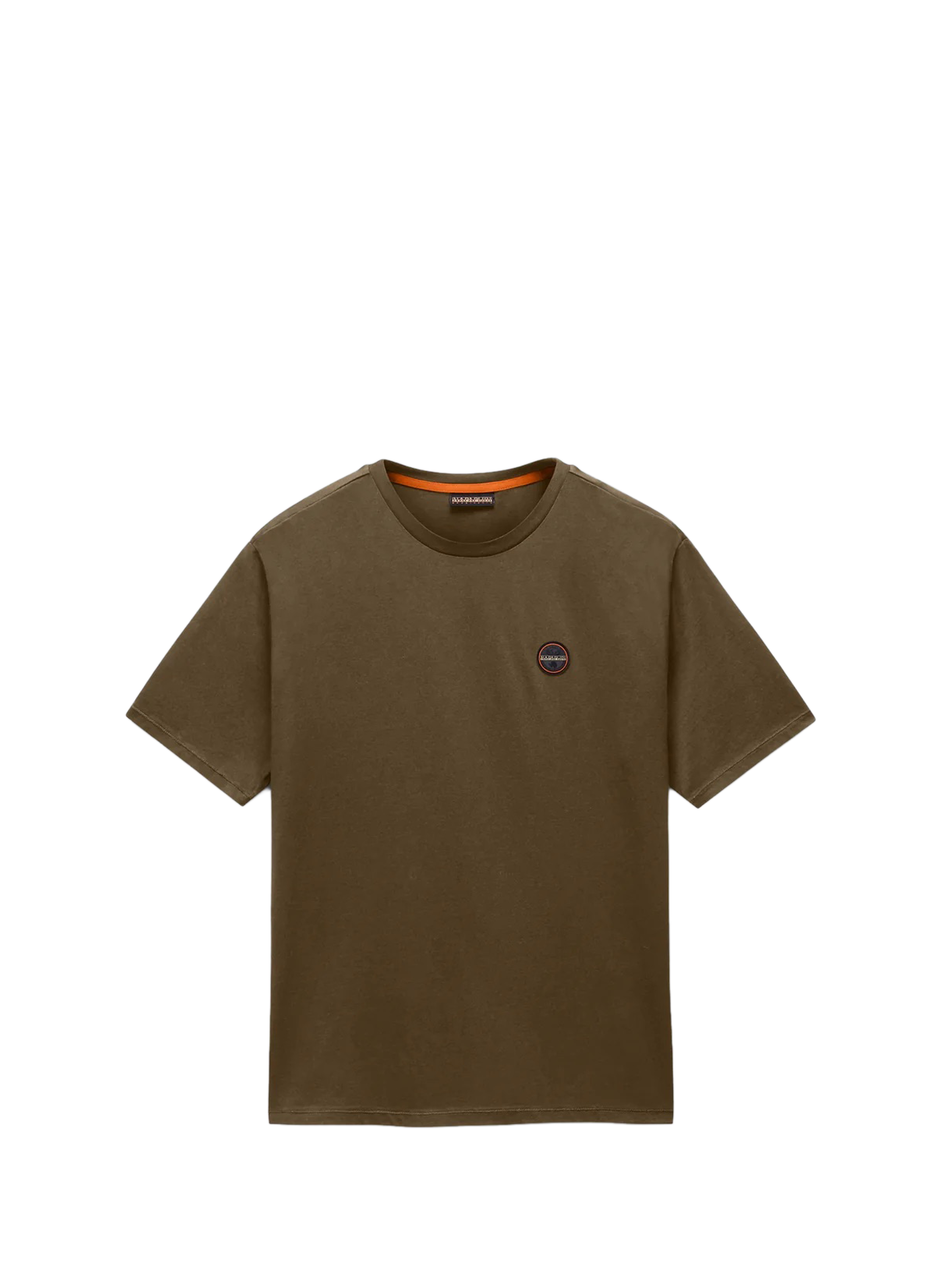 Cotton Logo T-shirt BADGE Dark olive g3a