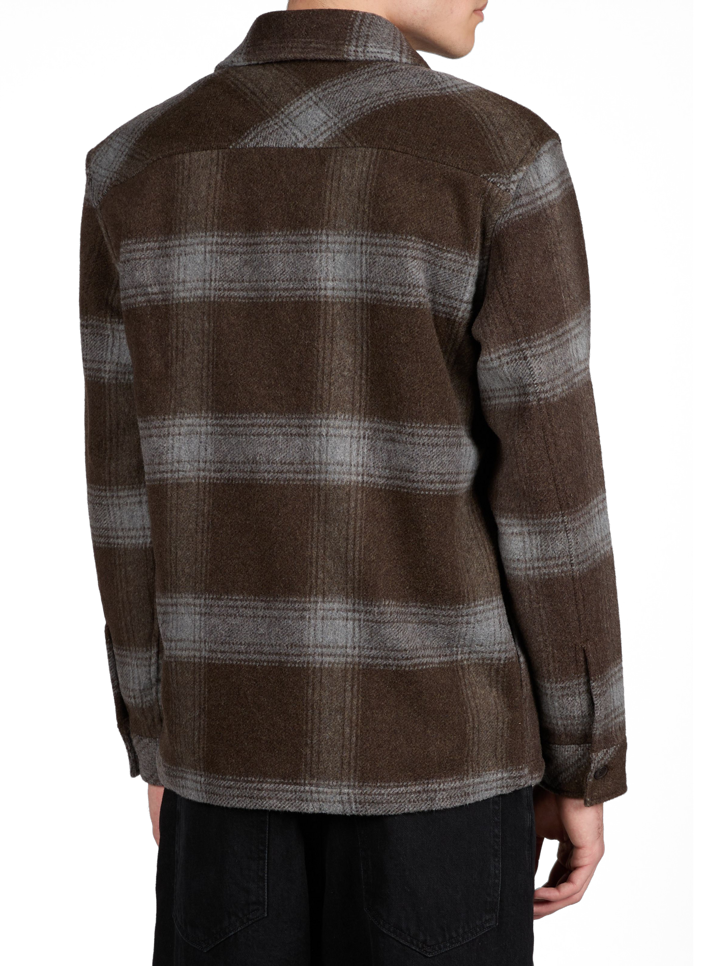 Surchemise col classique à carreaux SAMSOE SAMSOE Marron