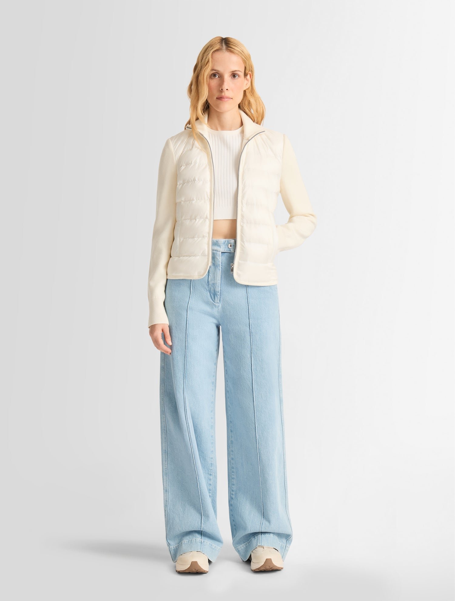 Blouson somarra col montant coupe regular FUSALP Blanc