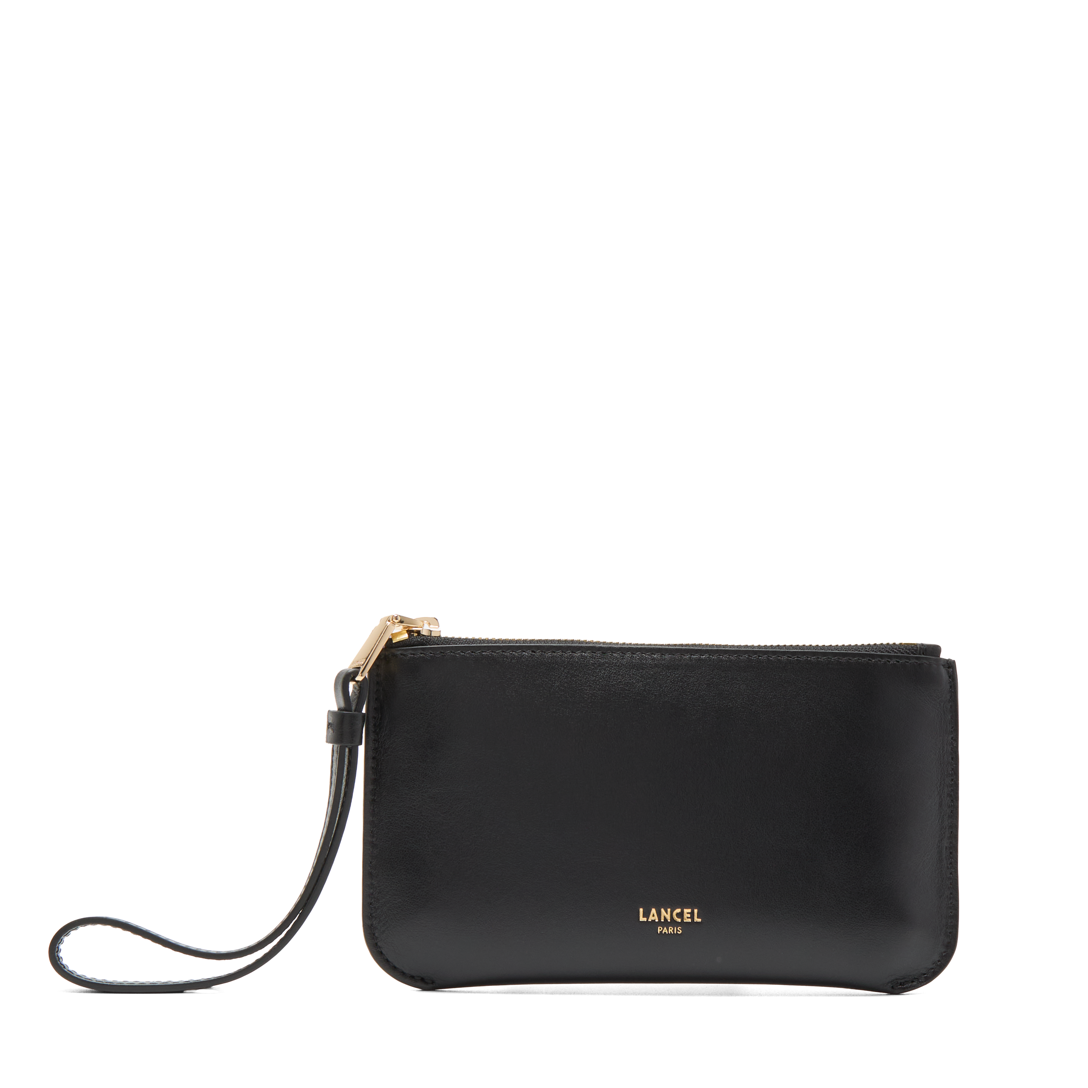Pochette zippée m origami de lancel en cuir LANCEL Noir